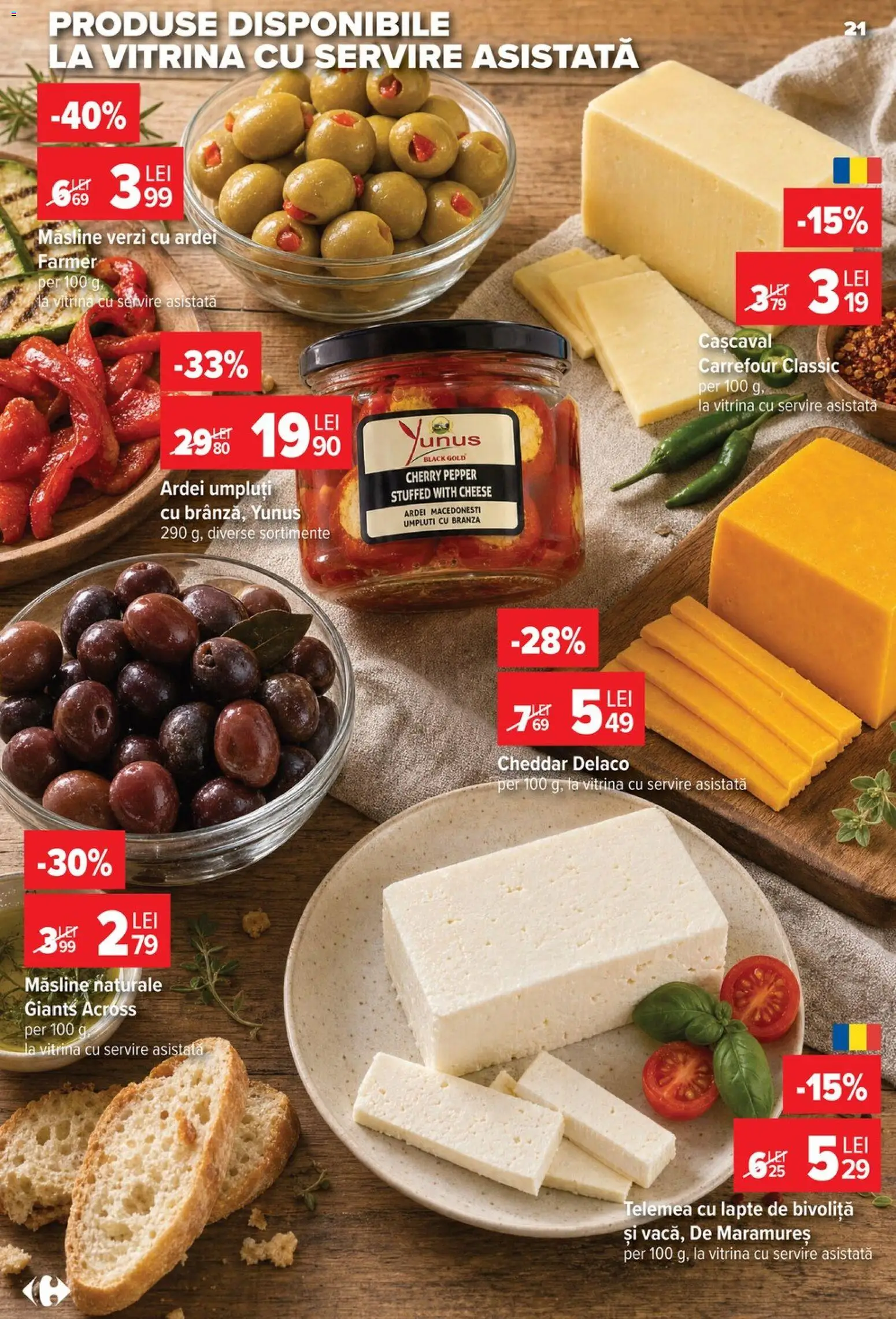 Catalog Carrefour 8 - 13 Iulie 2026 | Pagina 22 | Produse: Măsline, Ardei, Lapte, Brânză