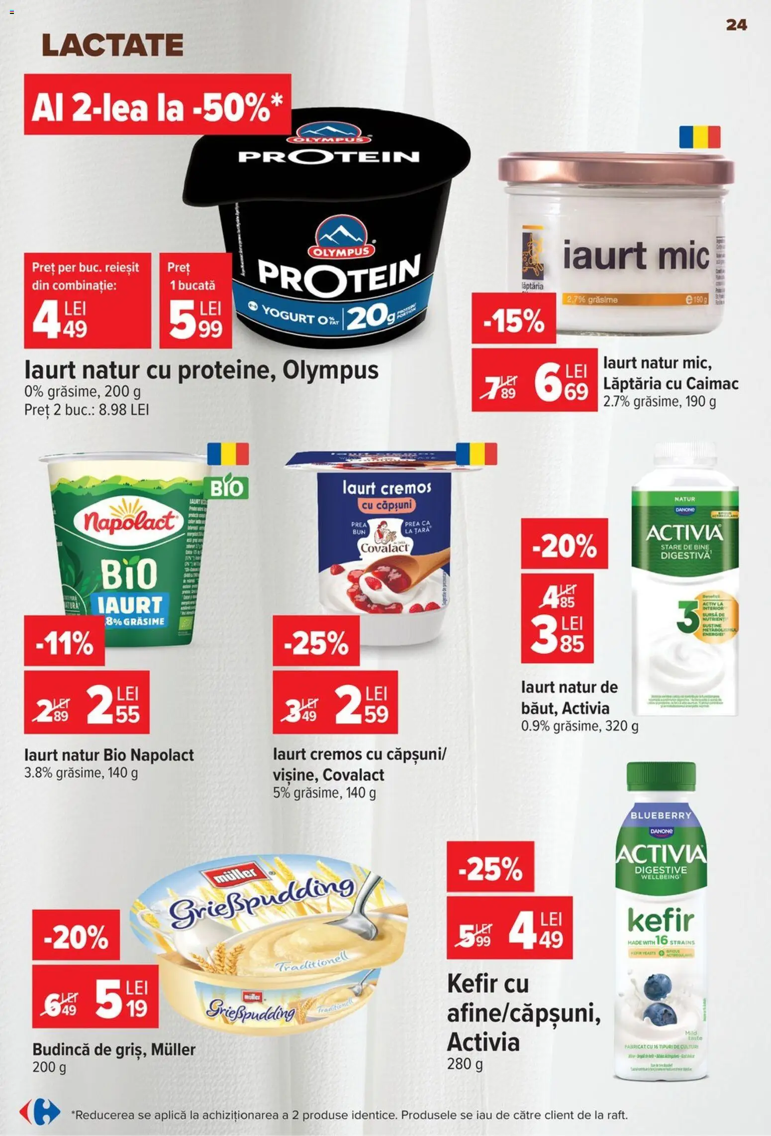 Catalog Carrefour 8 - 13 Iulie 2026 | Pagina 25 | Produse: Şerit ödül, Iaurt, Kefir, Căpșuni