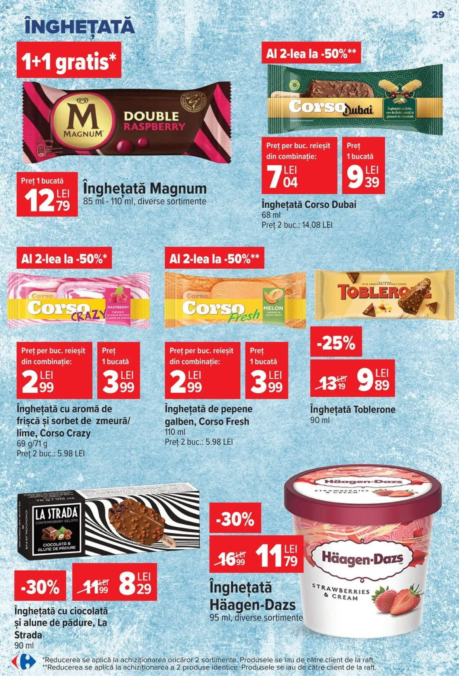 Catalog Carrefour 8 - 13 Iulie 2026 | Pagina 30 | Produse: Alune, Ciocolată, Frișcă, Înghețată