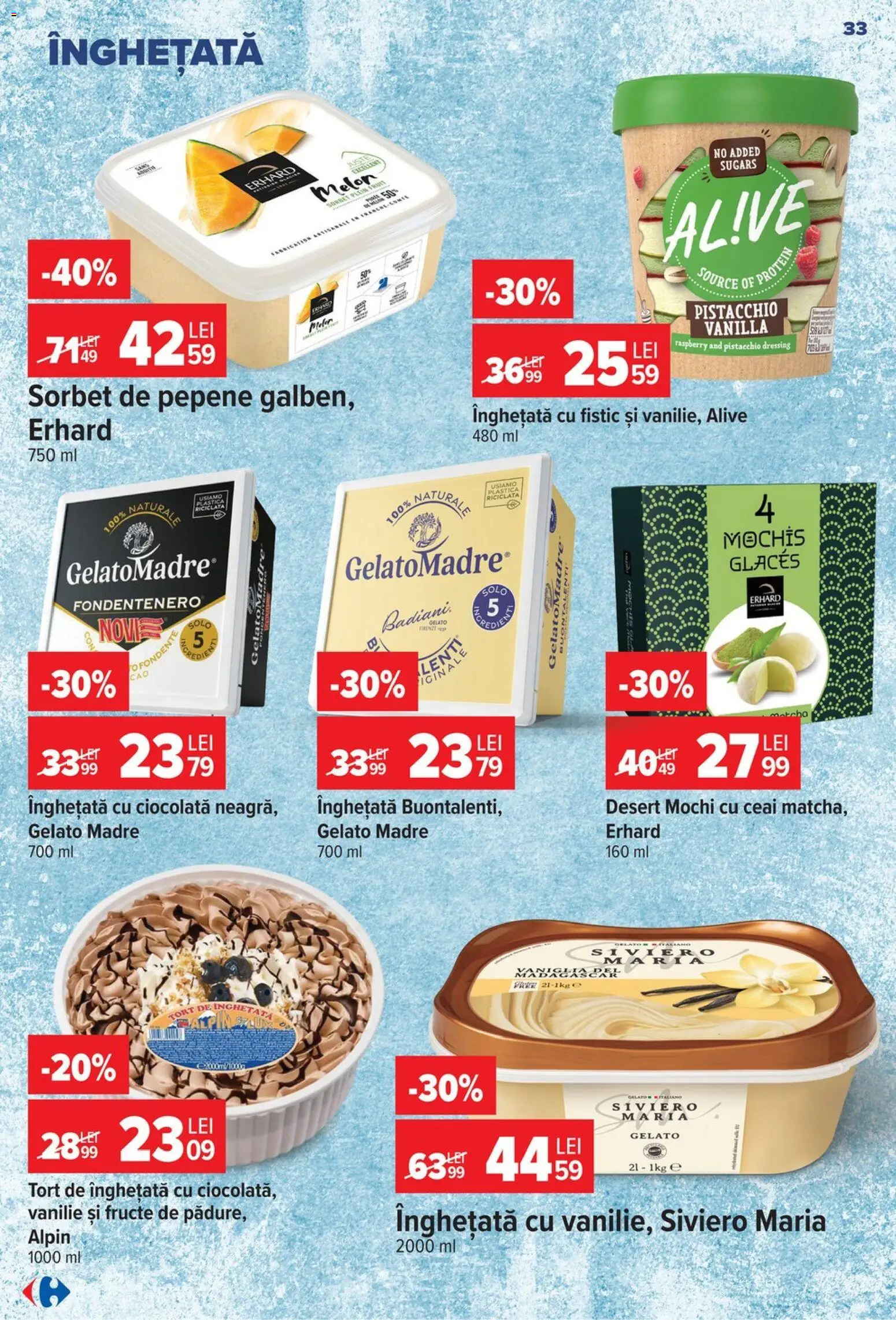 Catalog Carrefour 8 - 13 Iulie 2026 | Pagina 34 | Produse: Ciocolată, Fistic, Ceai, Înghețată