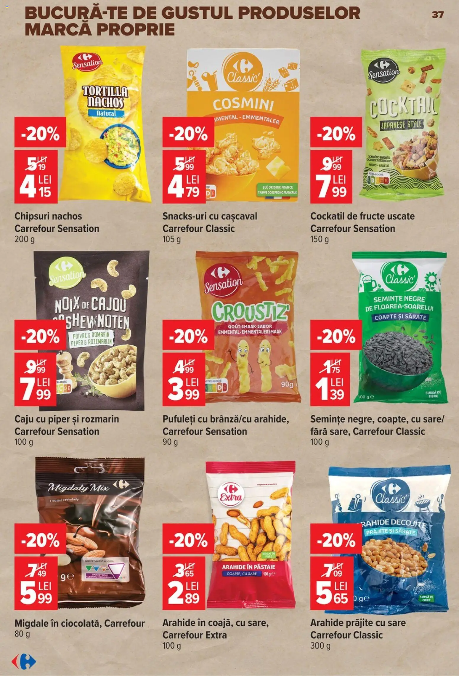 Catalog Carrefour 8 - 13 Iulie 2026 | Pagina 38 | Produse: Cașcaval, Caju, Fructe, Sare