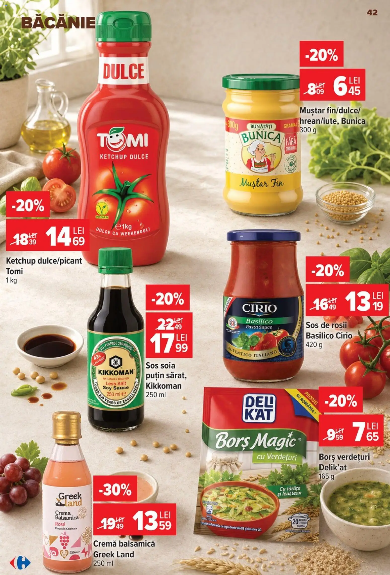 Catalog Carrefour 8 - 13 Iulie 2026 | Pagina 43 | Produse: Borș, Cremă, Roșii, Muștar