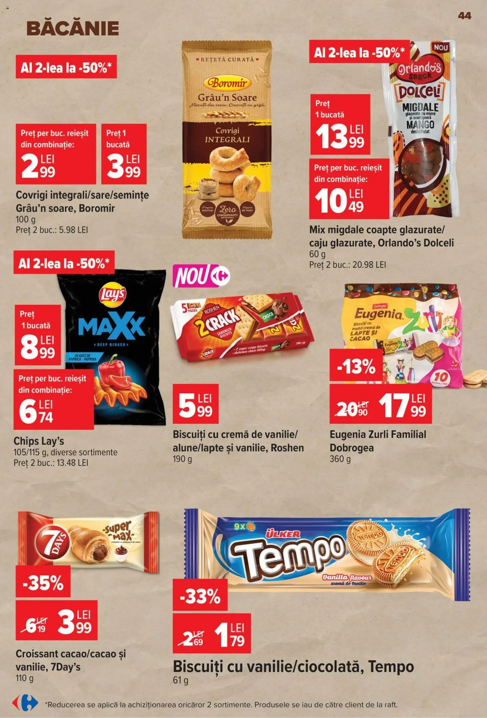 Catalog Carrefour 8 - 13 Iulie 2026 | Pagina 45 | Produse: Migdale, Lapte, Cremă, Caju