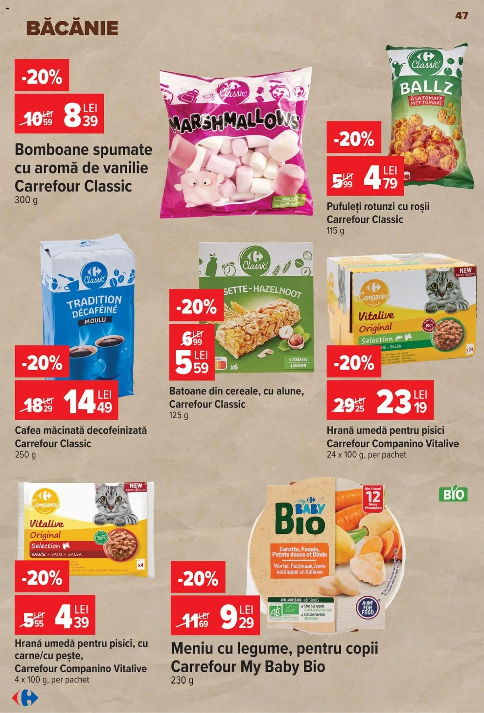Catalog Carrefour 8 - 13 Iulie 2026 | Pagina 48 | Produse: Şerit ödül, Pufuleți, Roșii, Bomboane
