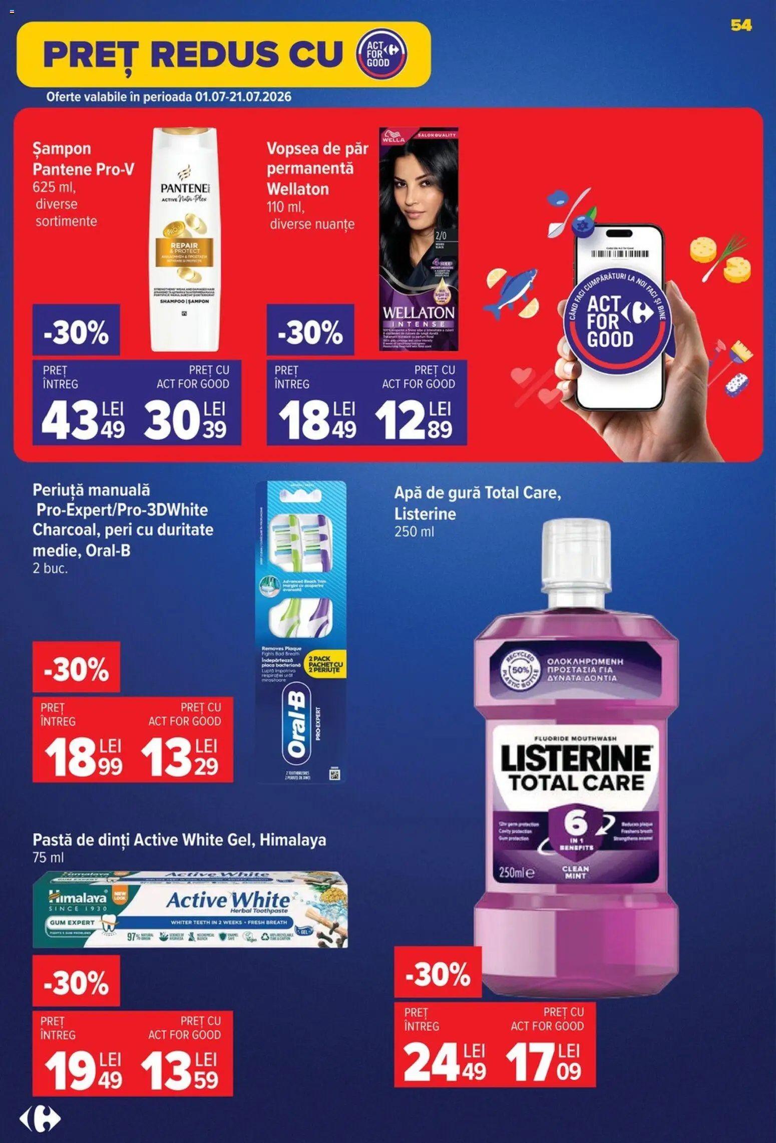 Catalog Carrefour 8 - 13 Iulie 2026 | Pagina 55 | Produse: Pomelo, Vopsea, Apă de gură, Vopsea de păr