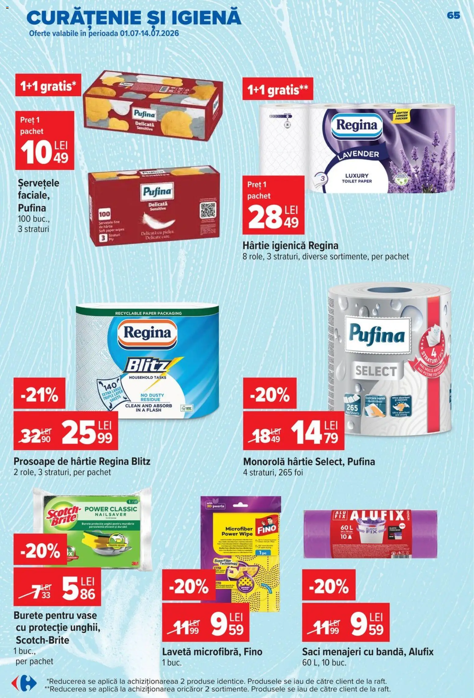 Catalog Carrefour 8 - 13 Iulie 2026 | Pagina 66 | Produse: Pc, Pomelo, Saci menajeri, Burete