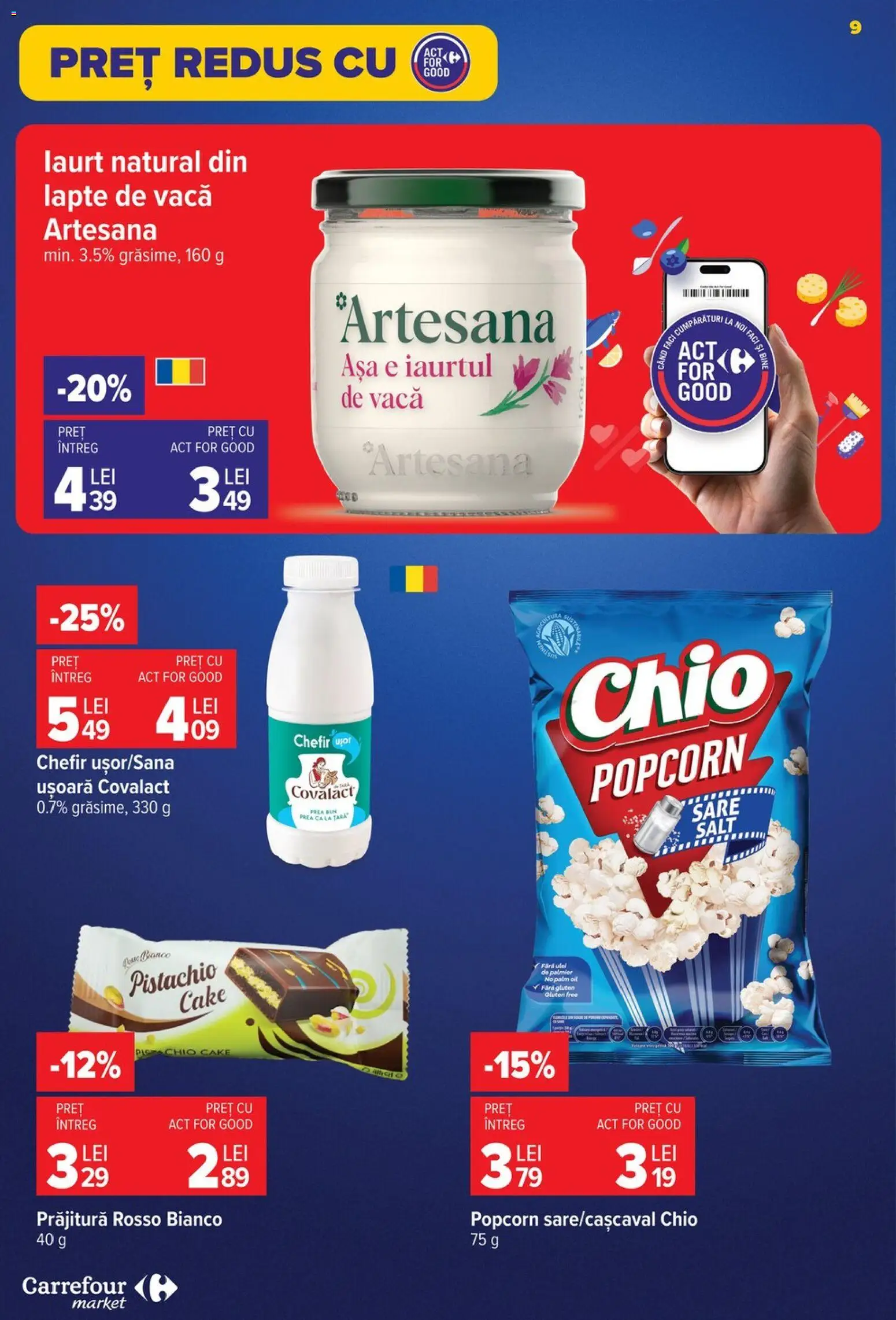 Catalog Carrefour 8 - 13 Iulie 2026 | Pagina 10 | Produse: Prăjitură, Lapte, Sare