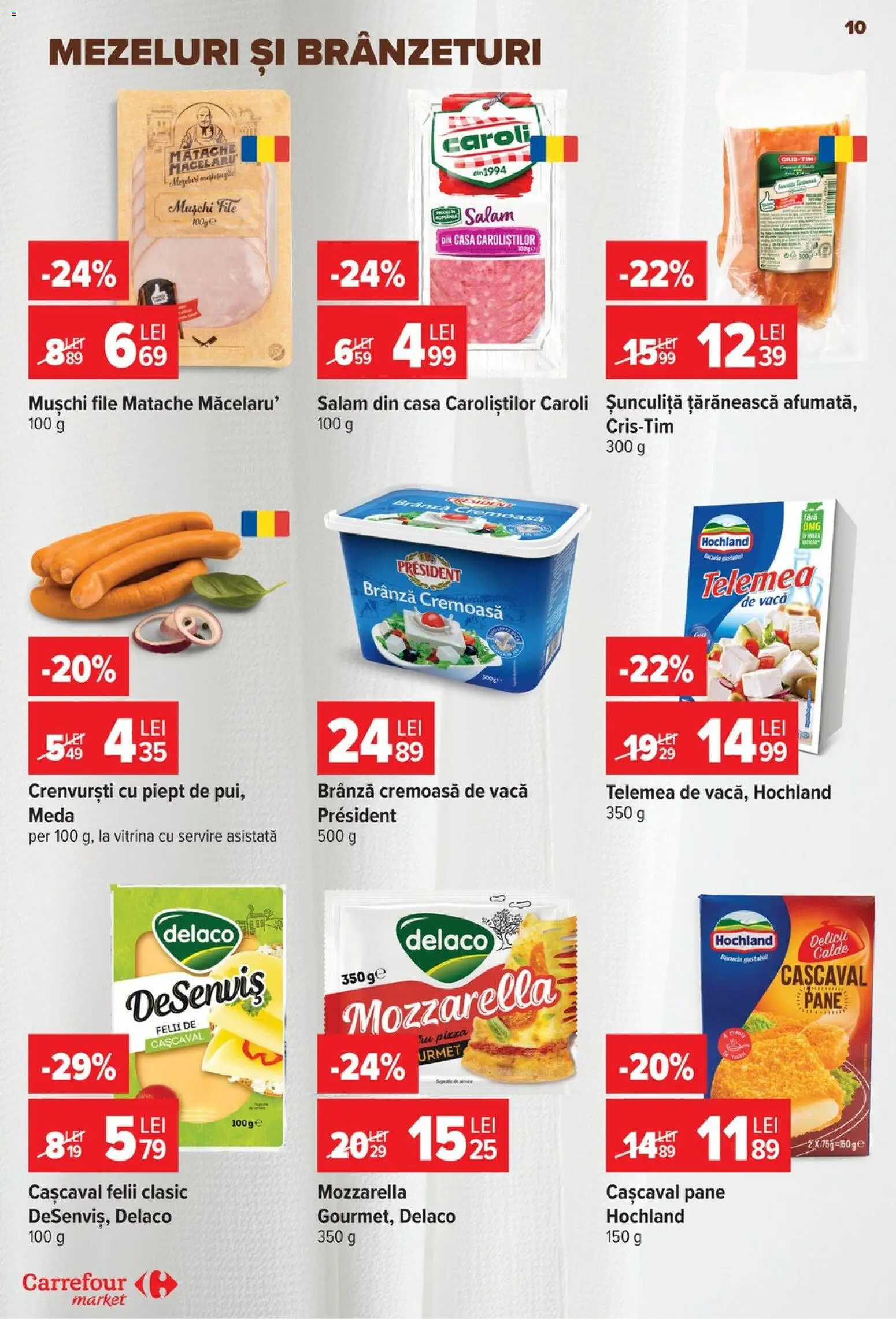 Catalog Carrefour 8 - 13 Iulie 2026 | Pagina 11 | Produse: Light Kedi Konservesi, Cașcaval, Mozzarella, Salam