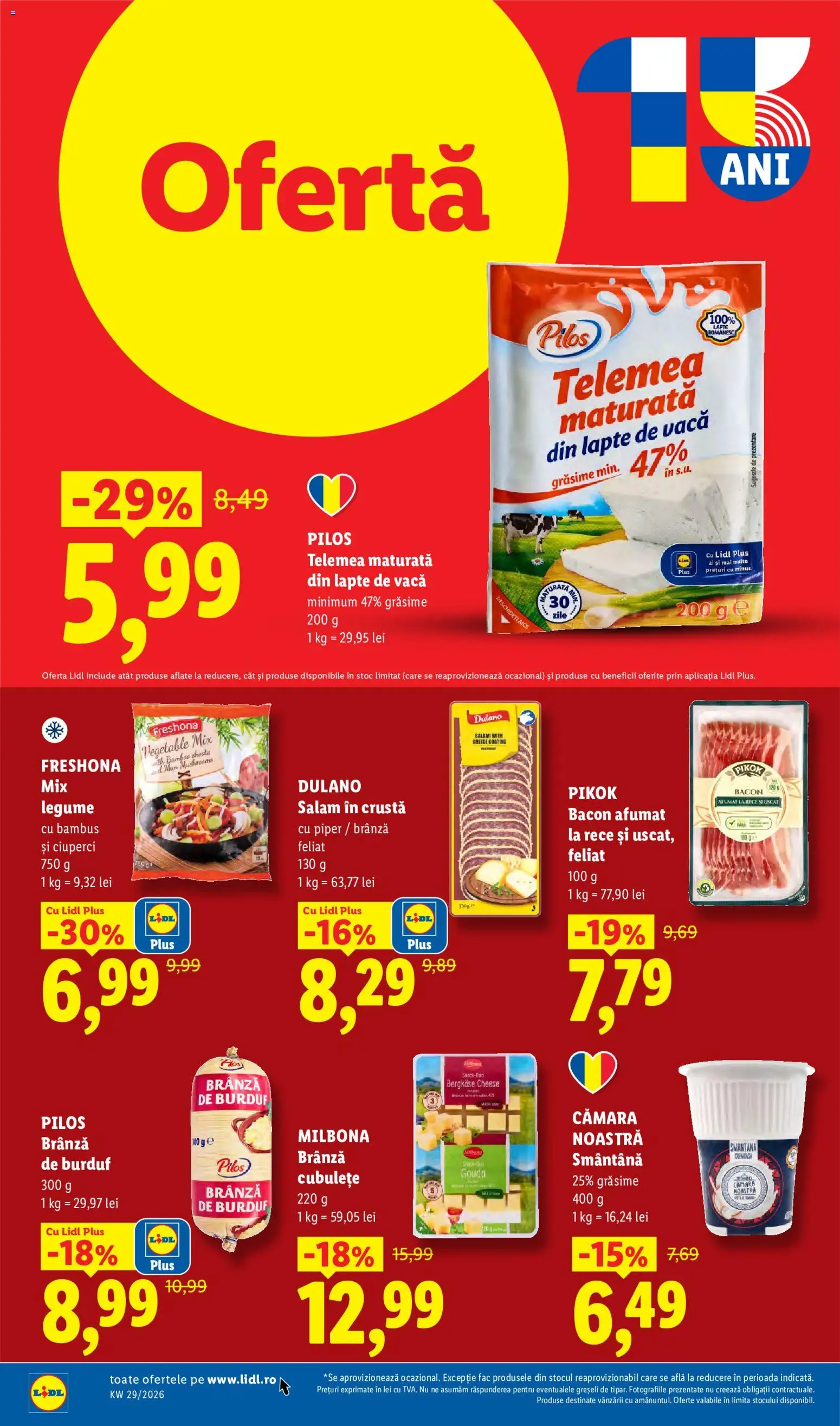 Catalog LIDL 13 - 18 Iulie 2026 | Pagina 12 | Produse: Bacon, Lapte, Brânză, Piper