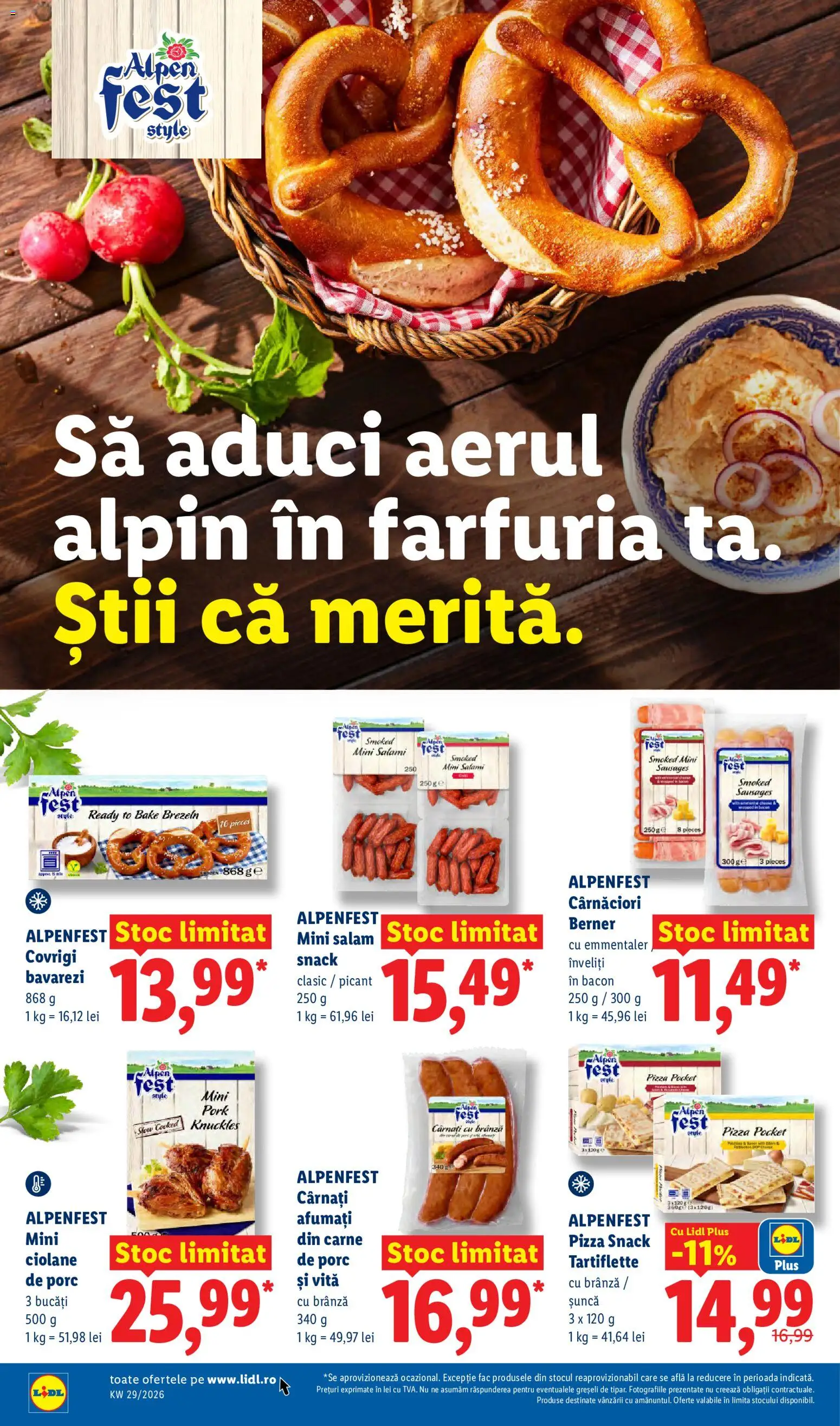 Catalog LIDL 13 - 18 Iulie 2026 | Pagina 24 | Produse: Delgeç, Brânză, Șuncă, Pizza