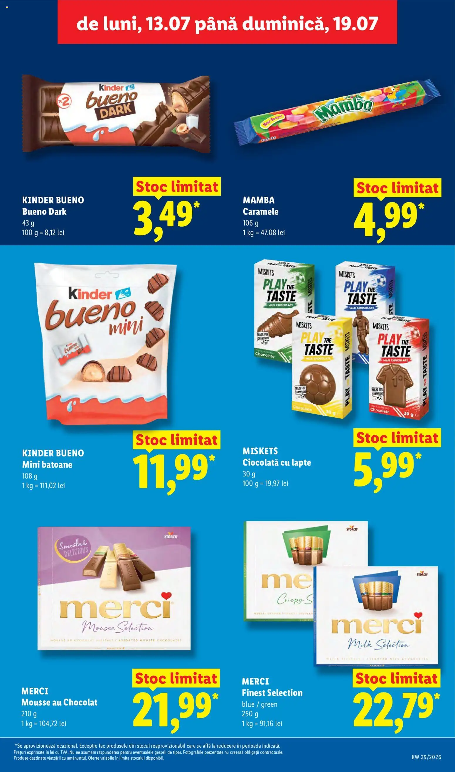 Catalog LIDL 13 - 18 Iulie 2026 | Pagina 33 | Produse: Lapte, Ciocolată, Caramele