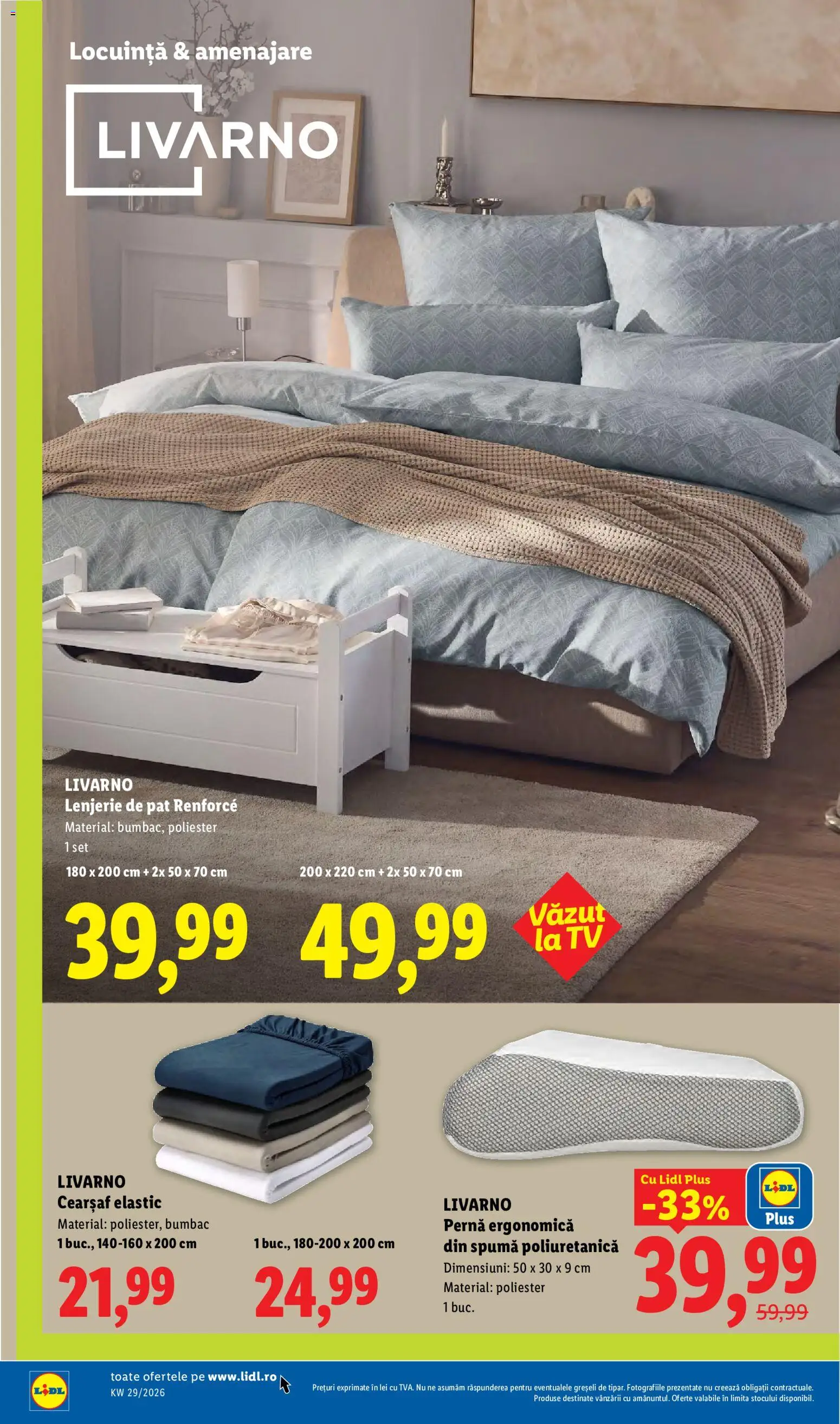 Catalog LIDL 13 - 18 Iulie 2026 | Pagina 38 | Produse: Pat, Lenjerie de pat, Pernă