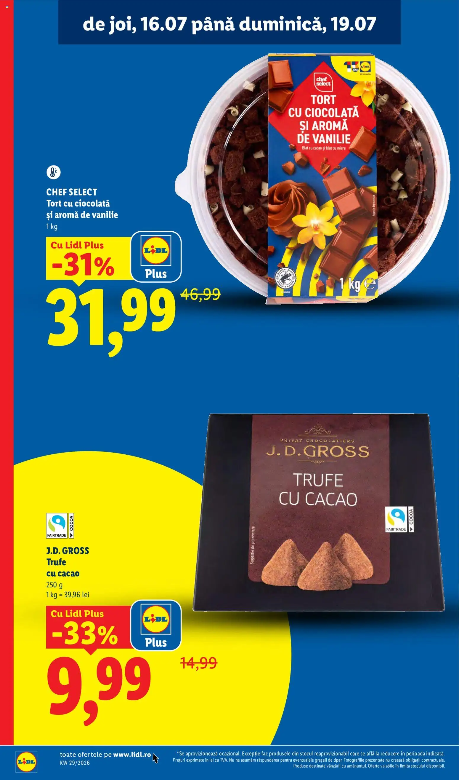Catalog LIDL 13 - 18 Iulie 2026 | Pagina 62 | Produse: Tort, Ciocolată, Cacao