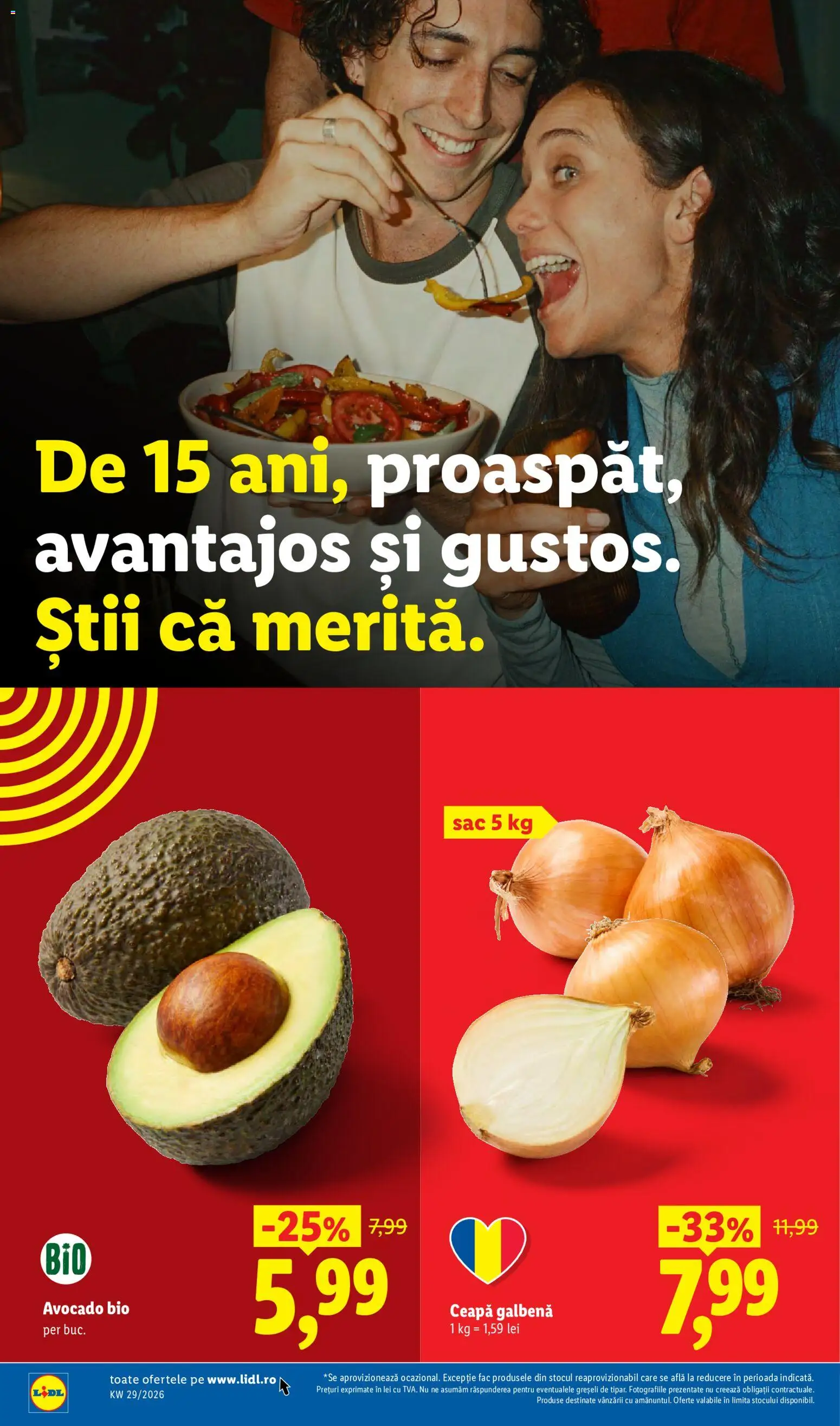 Catalog LIDL 13 - 18 Iulie 2026 | Pagina 64 | Produse: Şerit ödül, Ceapă galbenă, Avocado, Ceapă