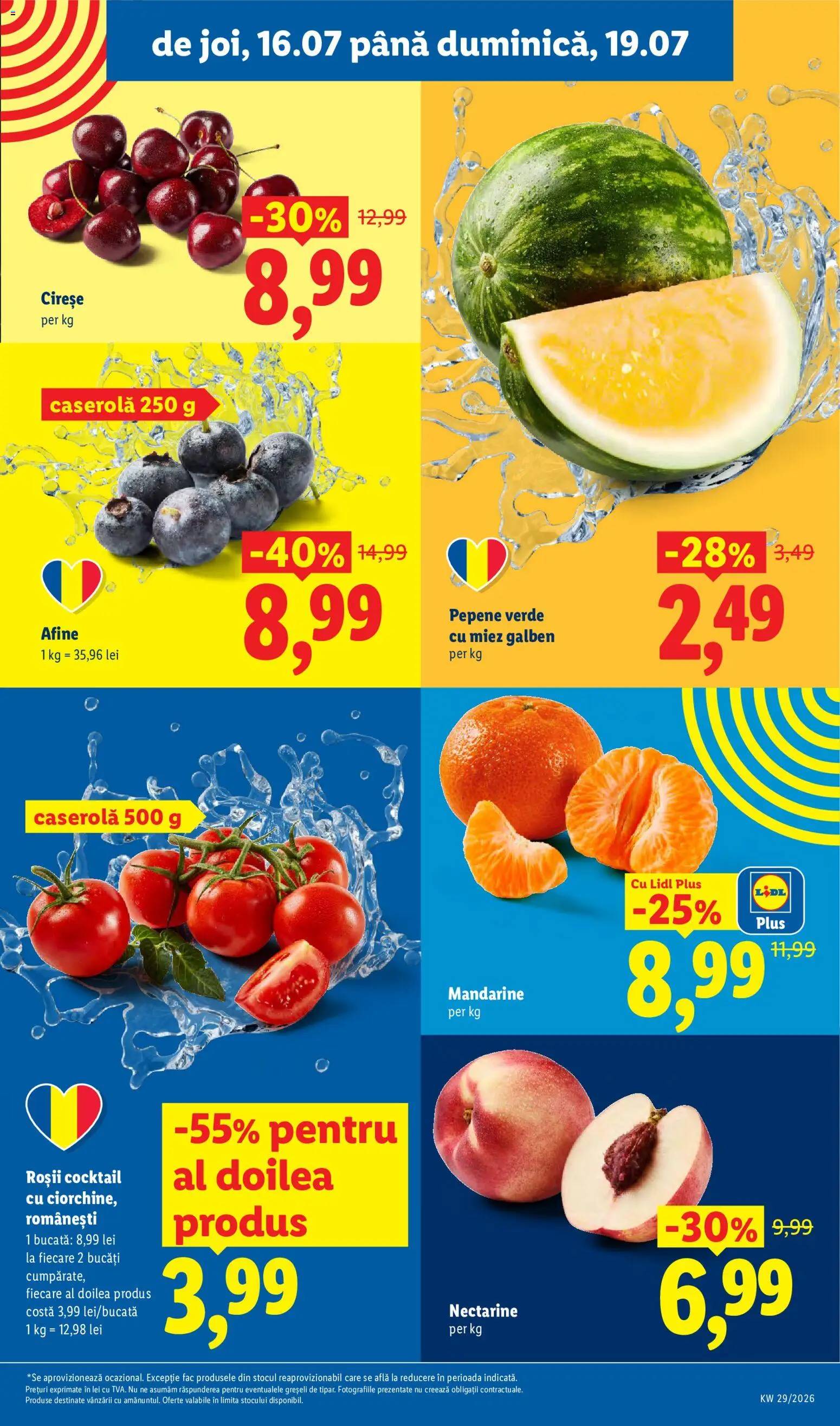 Catalog LIDL 13 - 18 Iulie 2026 | Pagina 65 | Produse: Temizlik kovası, Roșii, Mandarine, Cireșe
