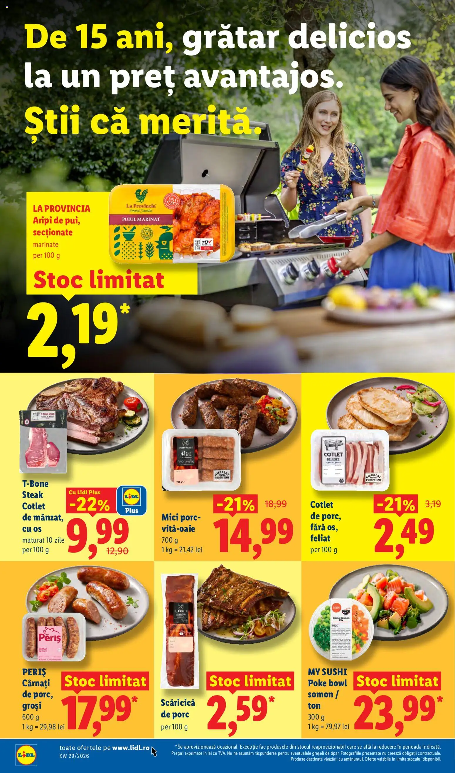 Catalog LIDL 13 - 18 Iulie 2026 | Pagina 66 | Produse: Grătar, Sushi, Mici, Cârnați