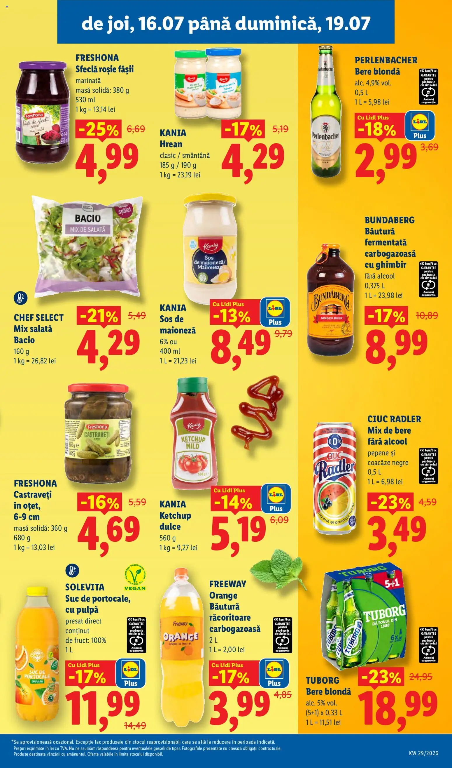 Catalog LIDL 13 - 18 Iulie 2026 | Pagina 67 | Produse: Masă, Salată, Sos, Sfeclă