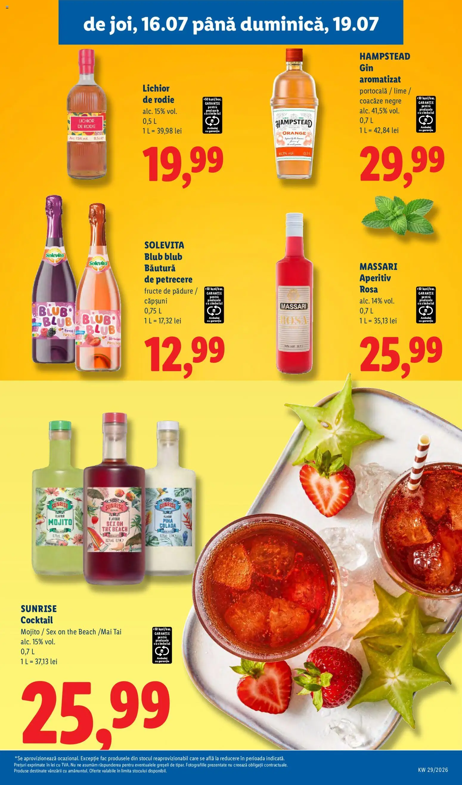Catalog LIDL 13 - 18 Iulie 2026 | Pagina 71 | Produse: Lime, Cocktail, Gin, Fructe