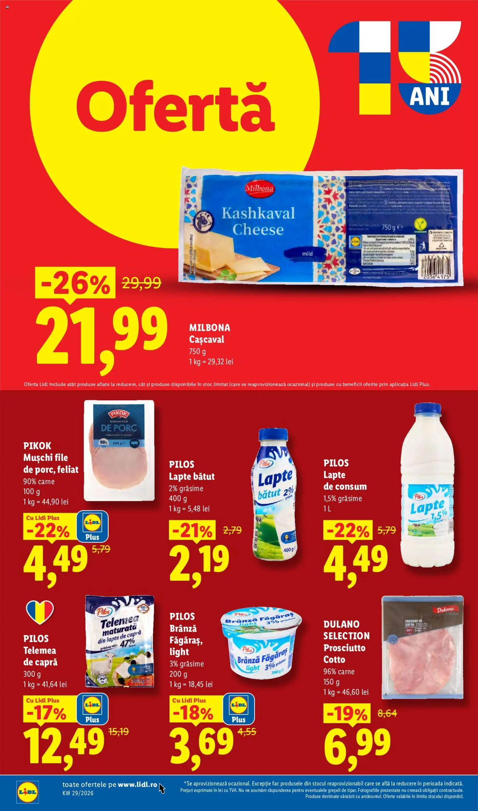 Catalog LIDL 13 - 18 Iulie 2026 | Pagina 72 | Produse: Toplar, Cașcaval, Lapte, Brânză
