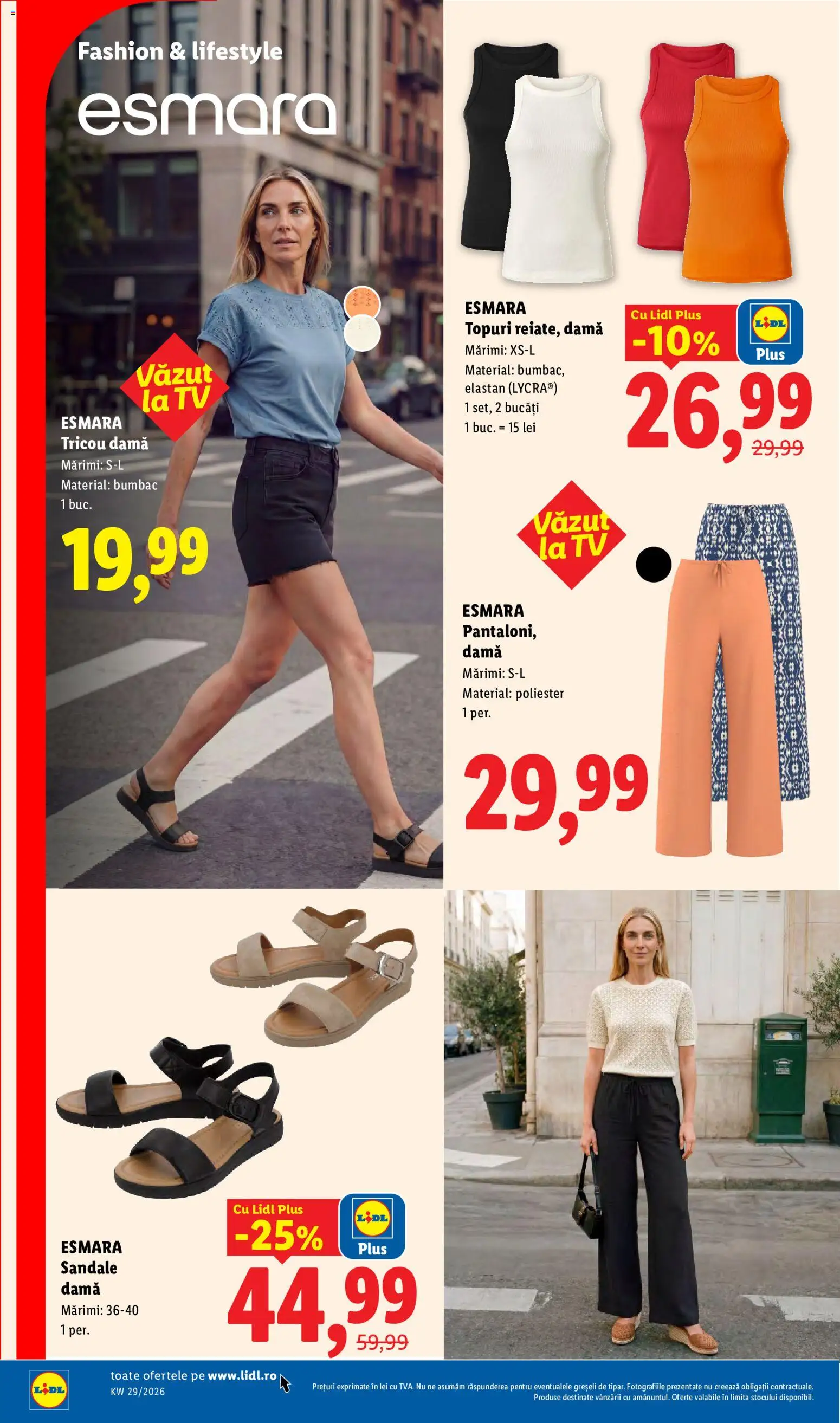 Catalog LIDL 13 - 18 Iulie 2026 | Pagina 84 | Produse: Tricou, Sandale