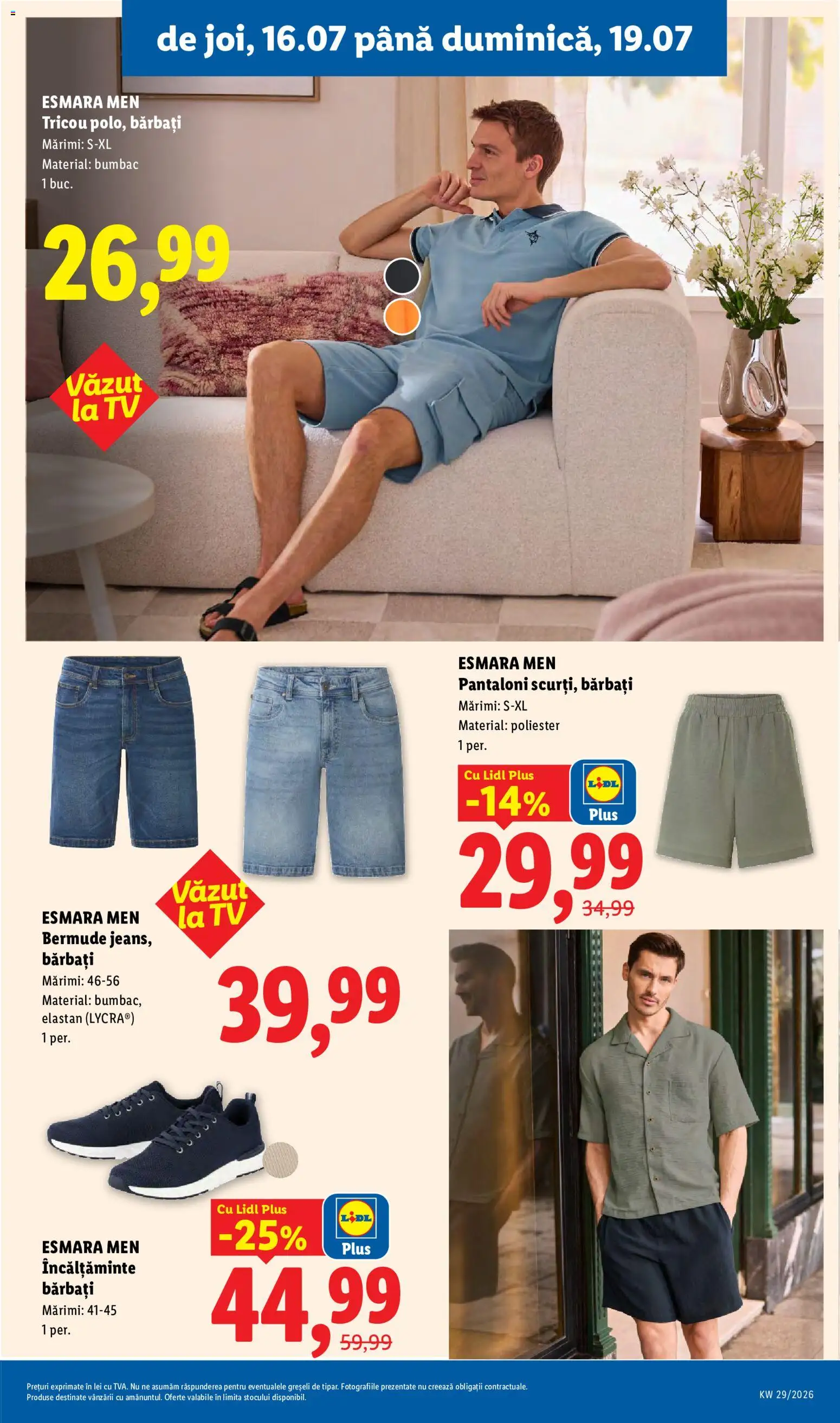 Catalog LIDL 13 - 18 Iulie 2026 | Pagina 85 | Produse: Bornoz takımı, Tricou, Pantaloni