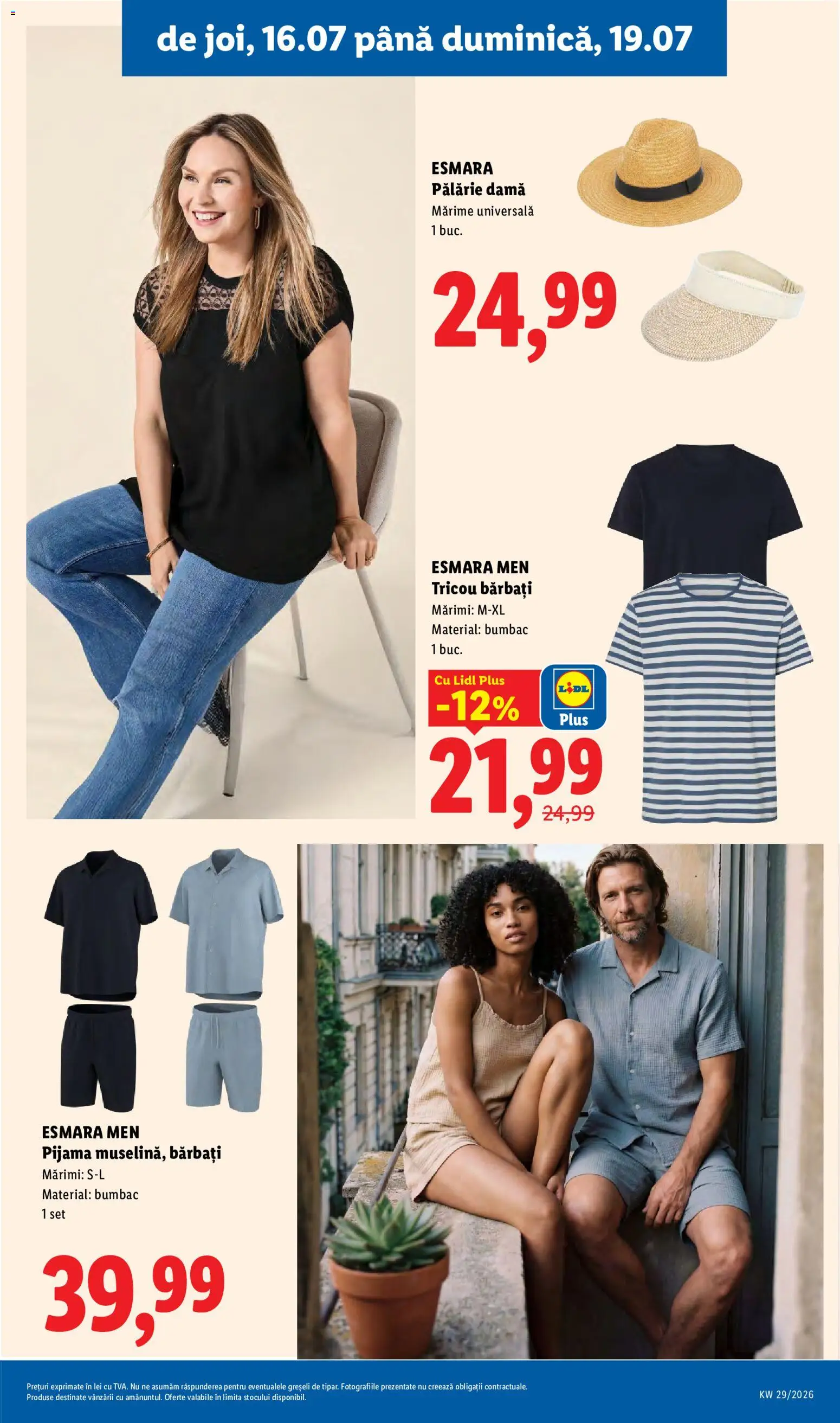 Catalog LIDL 13 - 18 Iulie 2026 | Pagina 87 | Produse: Pălărie, Tricou