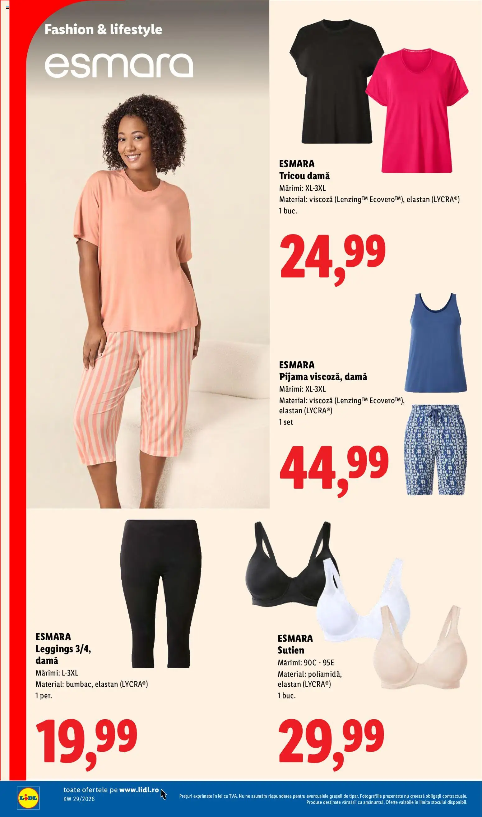 Catalog LIDL 13 - 18 Iulie 2026 | Pagina 88 | Produse: Tricou, Sutien