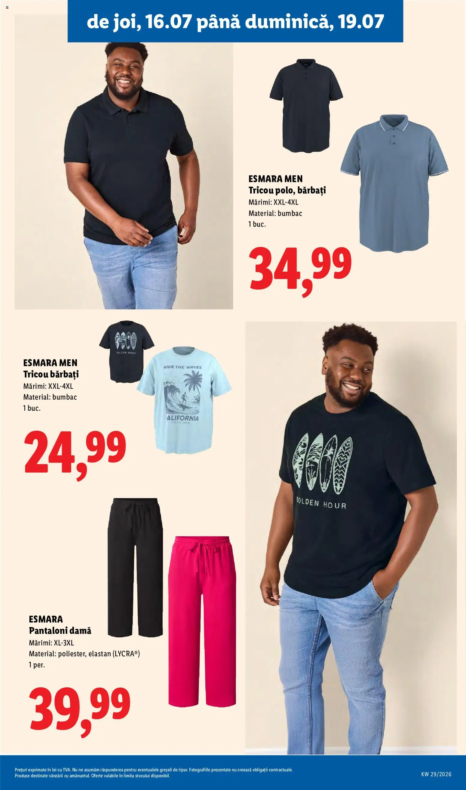 Catalog LIDL 13 - 18 Iulie 2026 | Pagina 89 | Produse: Tricou, Pantaloni