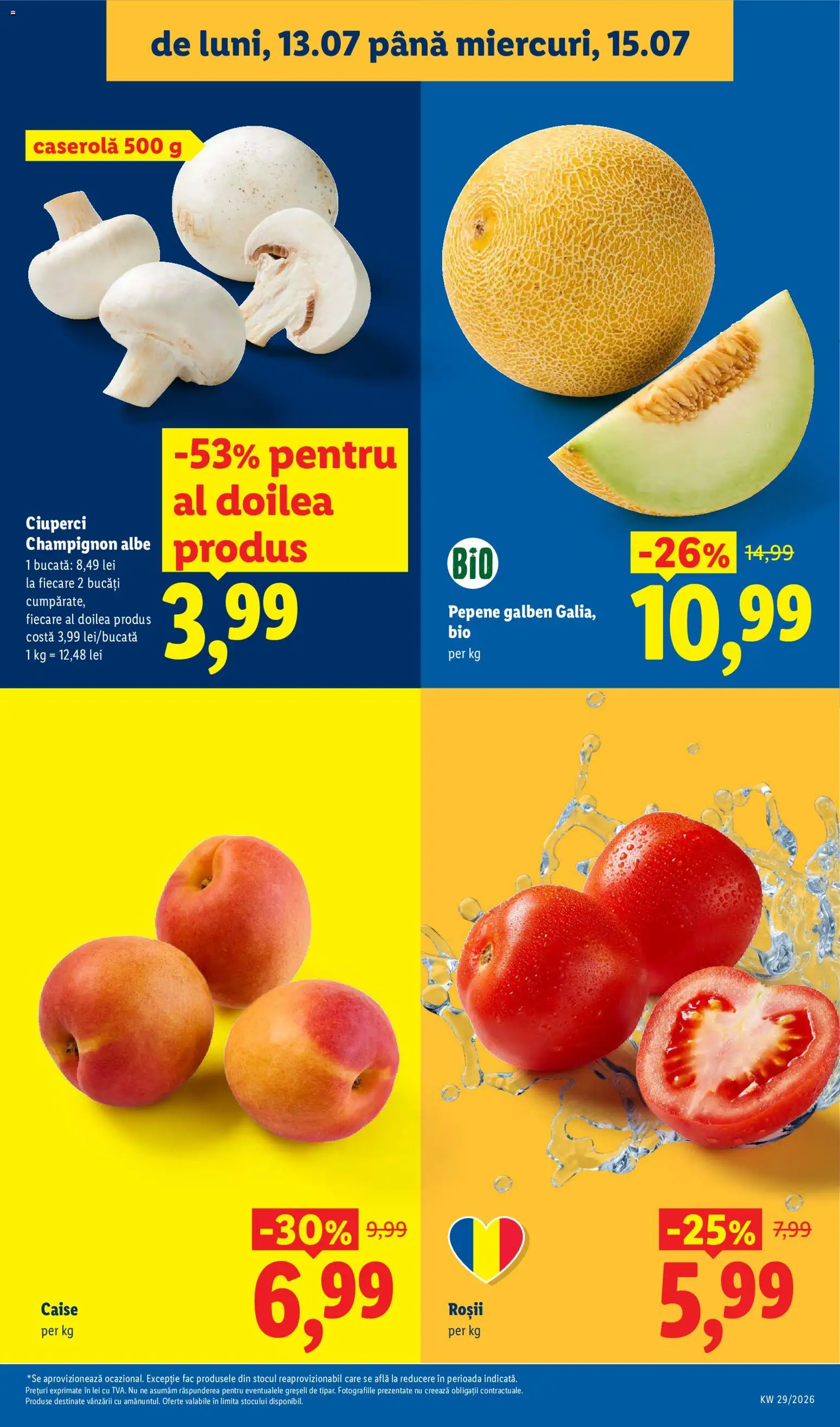 Catalog LIDL 13 - 18 Iulie 2026 | Pagina 9 | Produse: Pepene Galben, Ciuperci, Roșii, Ahtapot