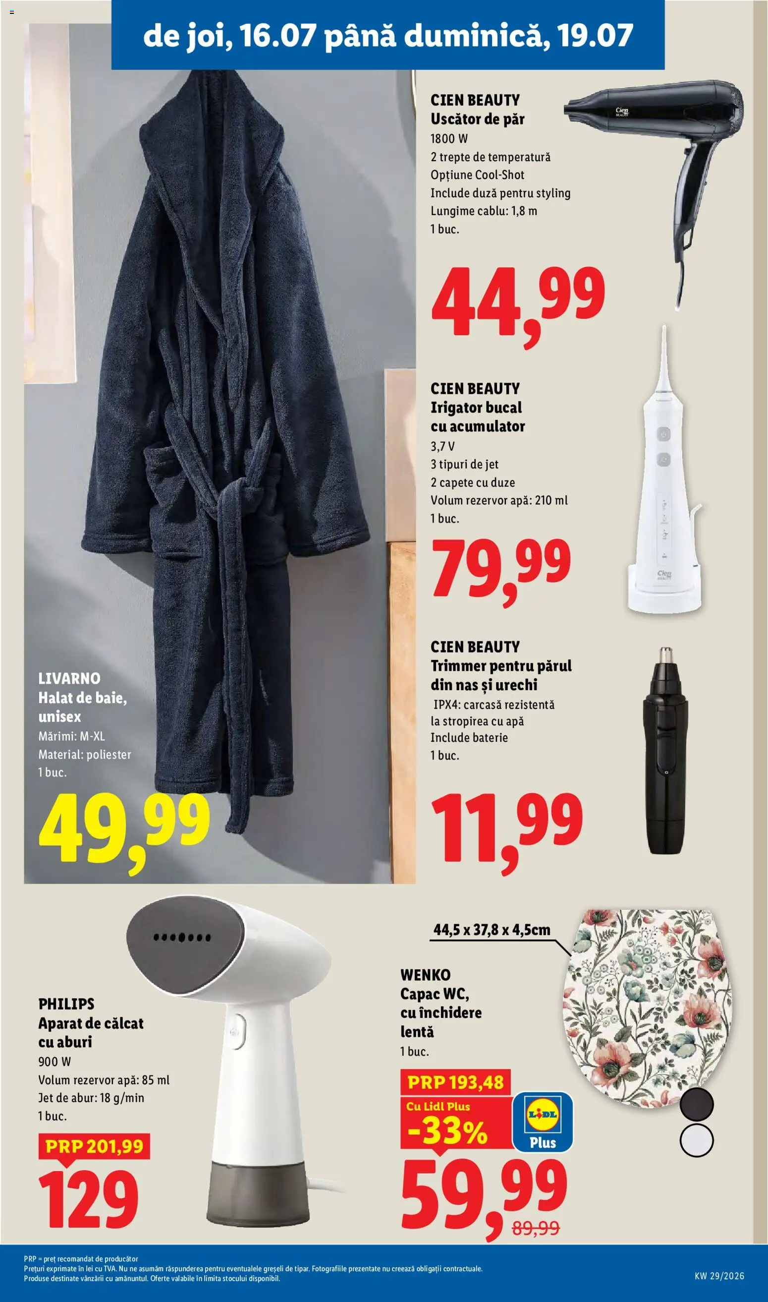 Catalog LIDL 13 - 18 Iulie 2026 | Pagina 91 | Produse: Trimmer, Aparat de călcat, Baterie, Apă