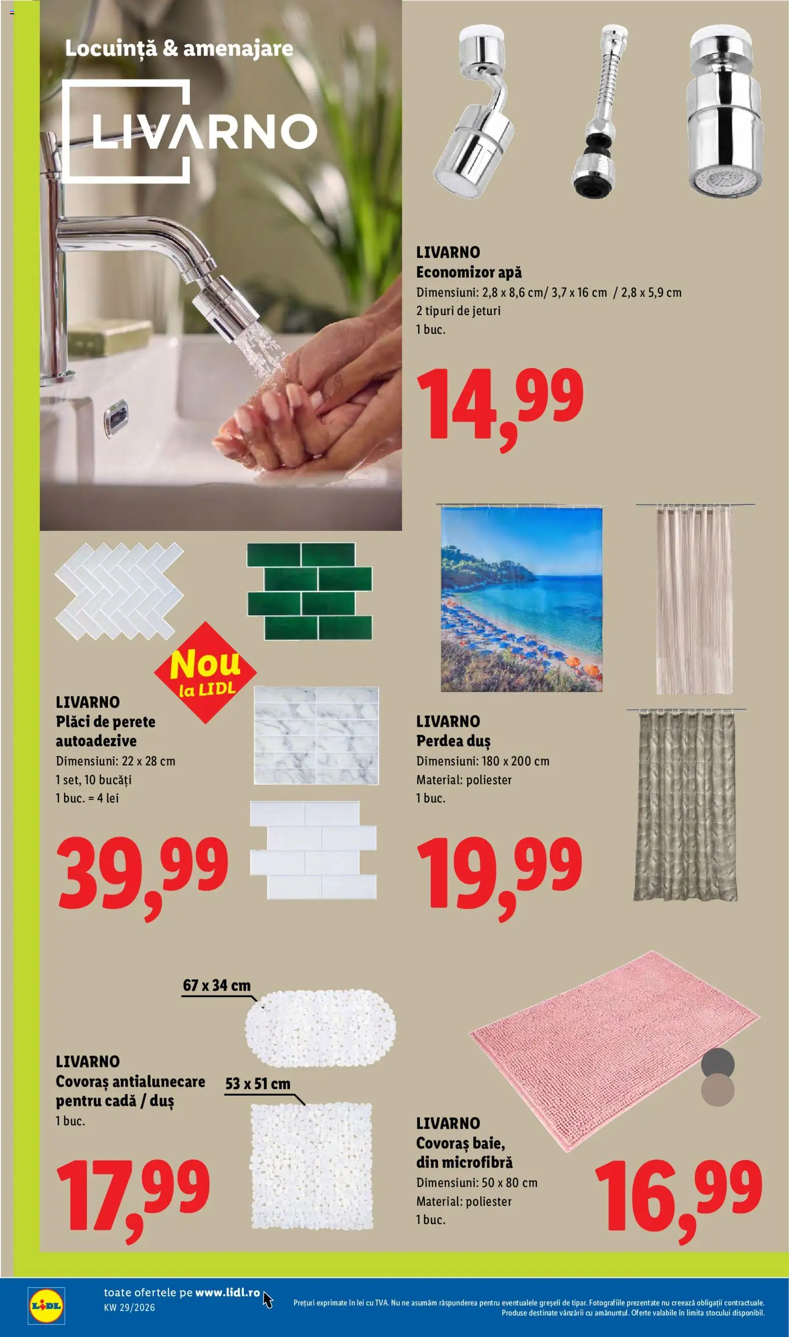 Catalog LIDL 13 - 18 Iulie 2026 | Pagina 92 | Produse: Cadă, Duș, Perdea, Apă