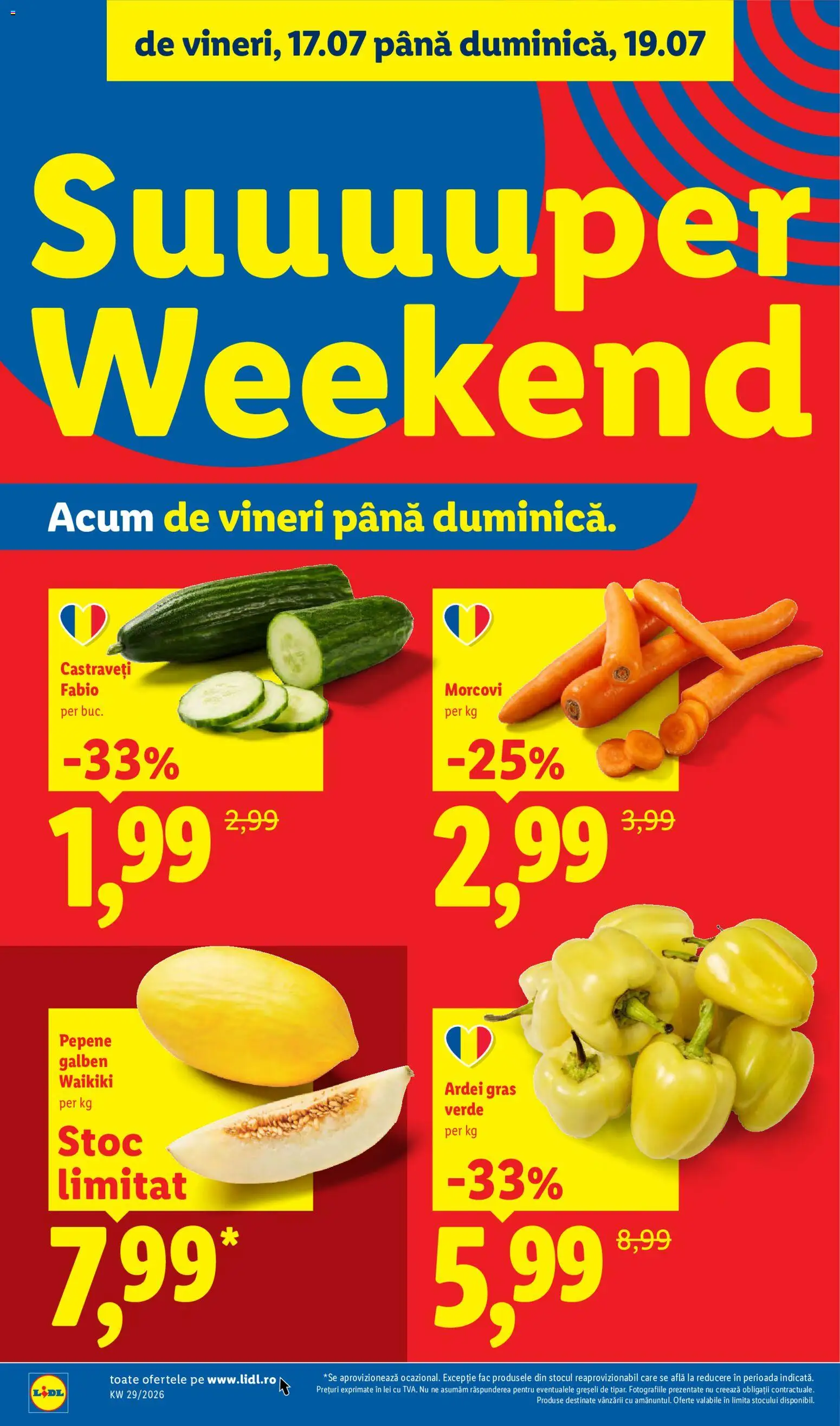 Catalog LIDL 13 - 18 Iulie 2026 | Pagina 98 | Produse: Pepene Galben, Ardei, Morcovi, Castraveți