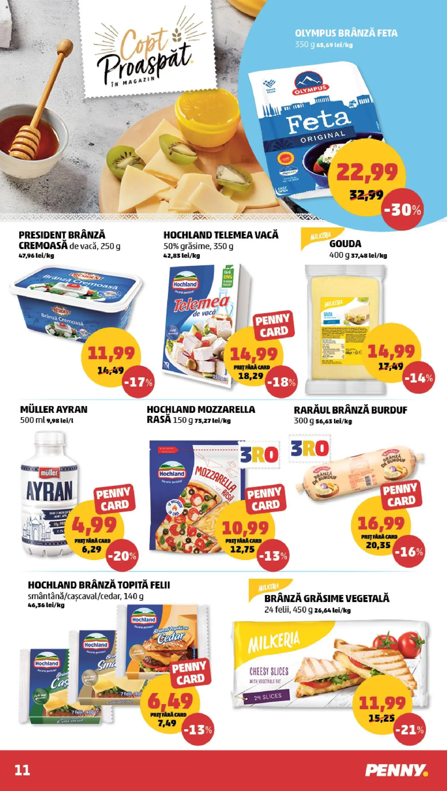 Catalog PENNY Market 8 - 13 Iulie 2026 | Pagina 11 | Produse: Mozzarella, Brânză, Gouda