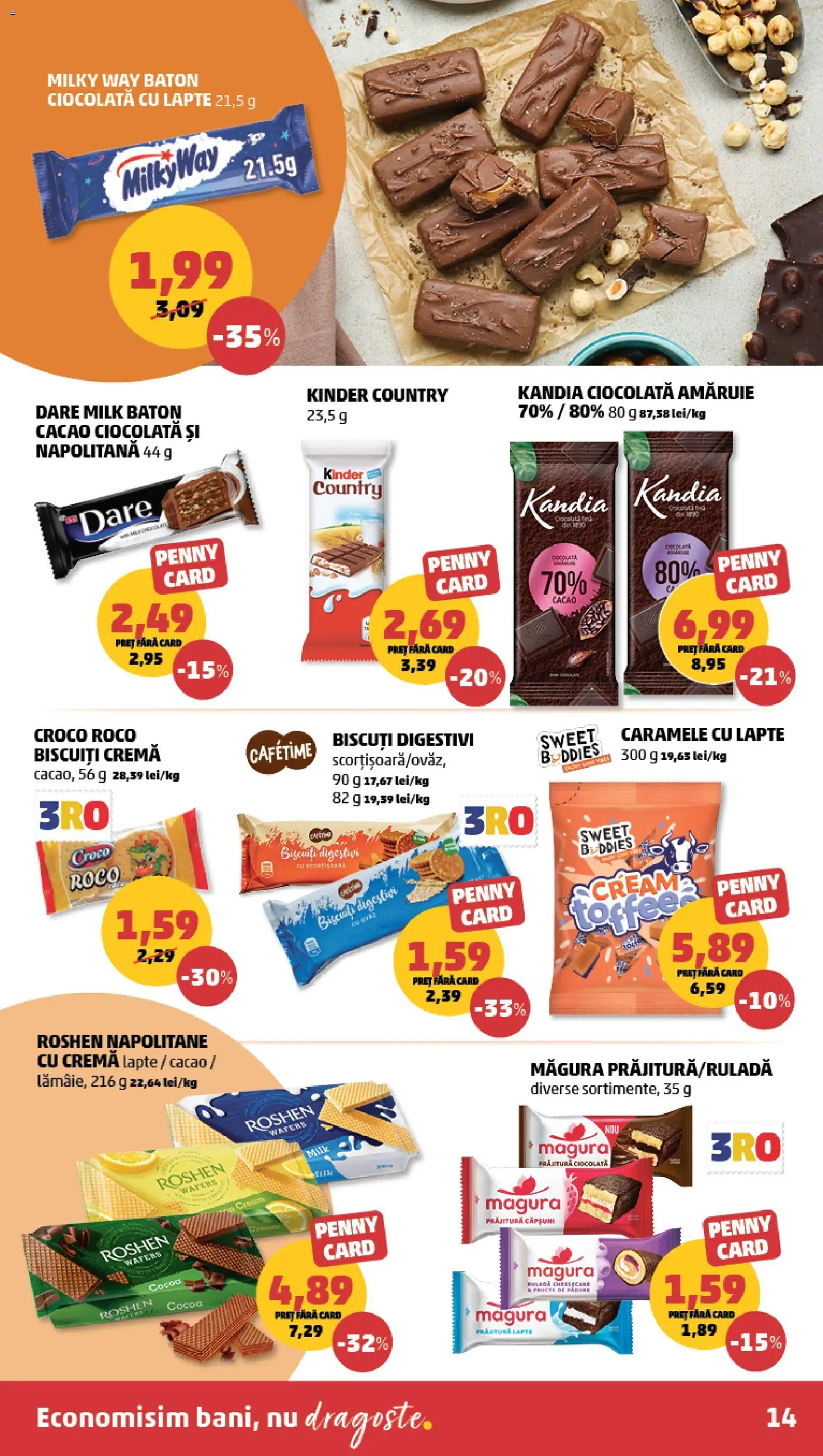 Catalog PENNY Market 8 - 13 Iulie 2026 | Pagina 14 | Produse: Prăjitură, Lapte, Biscuiți, Lămâie
