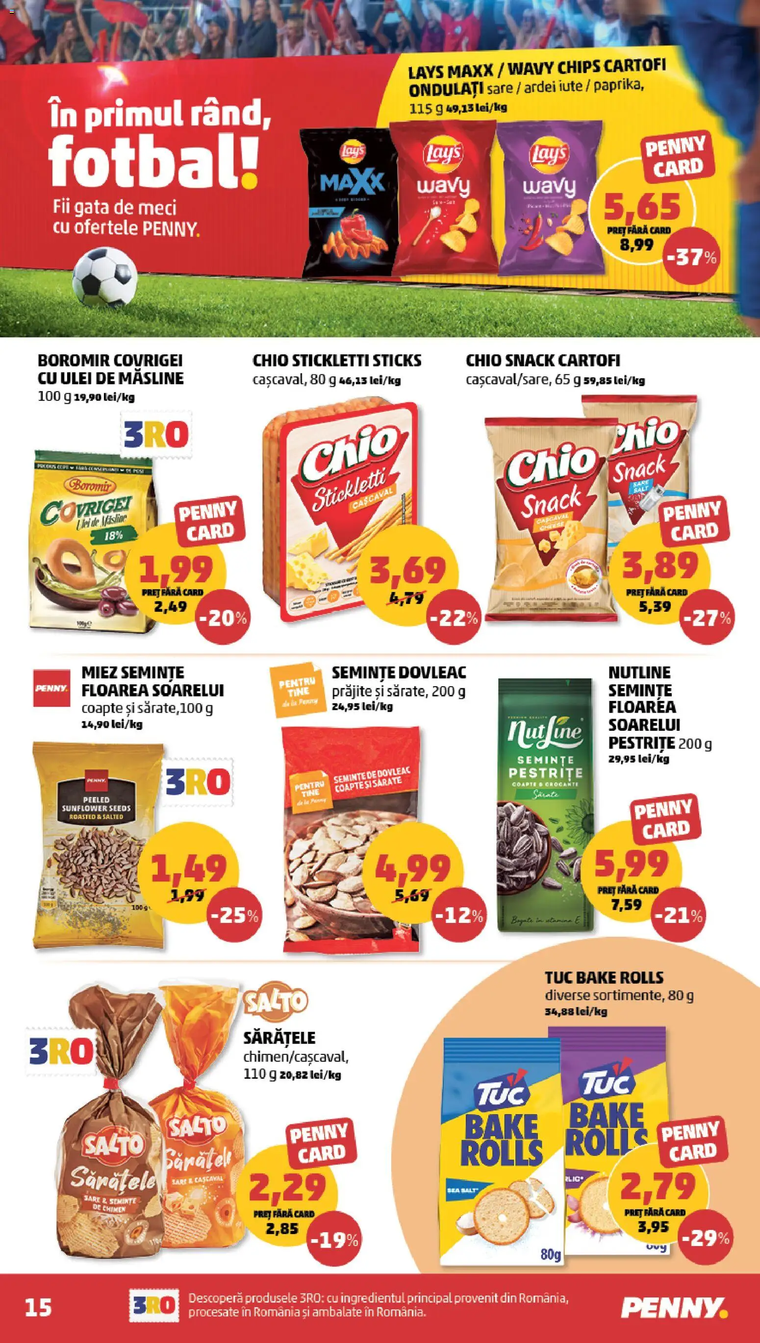Catalog PENNY Market 8 - 13 Iulie 2026 | Pagina 15 | Produse: Cașcaval, Ardei iute, Semințe, Covrigei