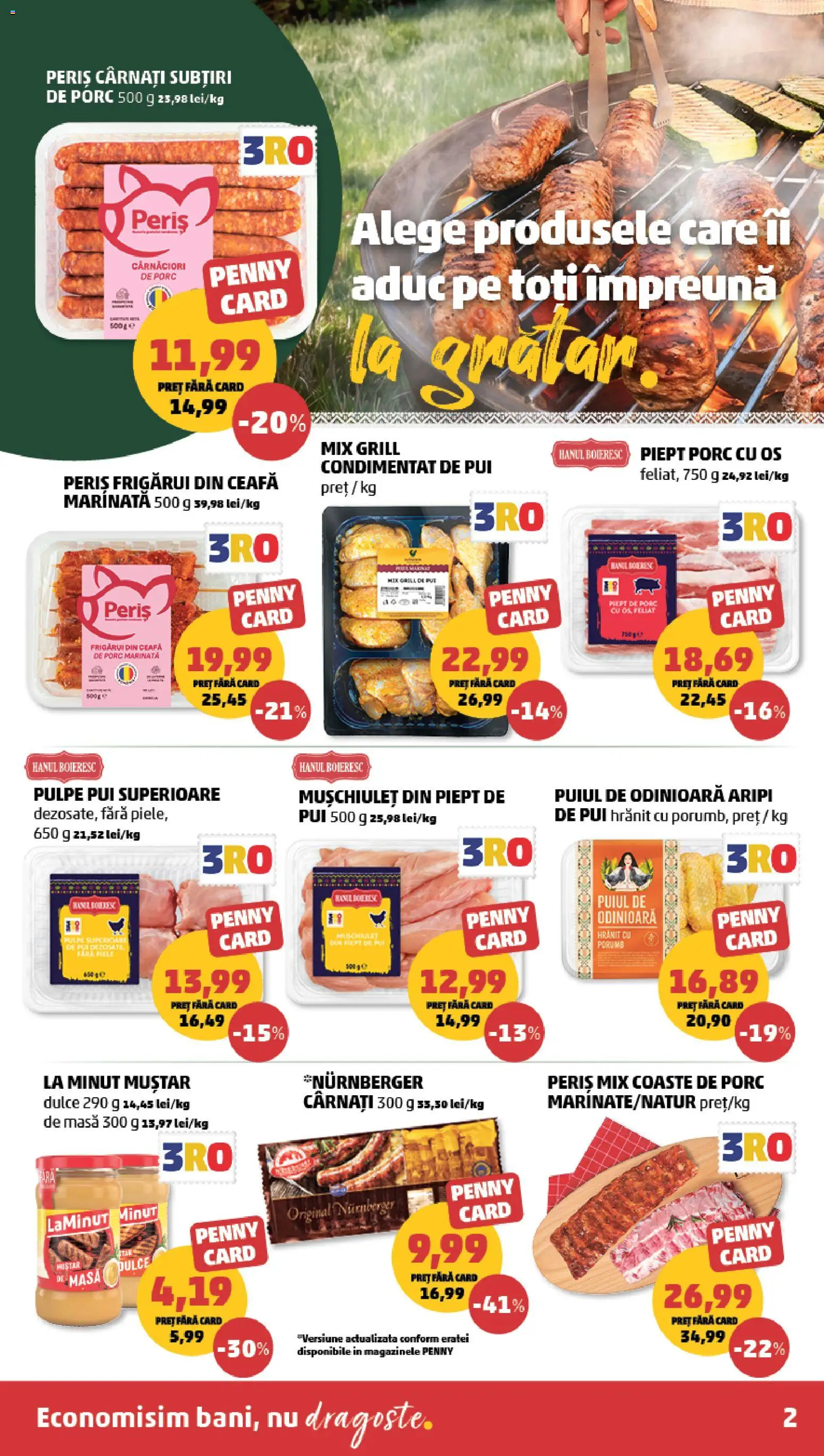 Catalog PENNY Market 8 - 13 Iulie 2026 | Pagina 2 | Produse: Grill, Masă, Muștar, Cârnați