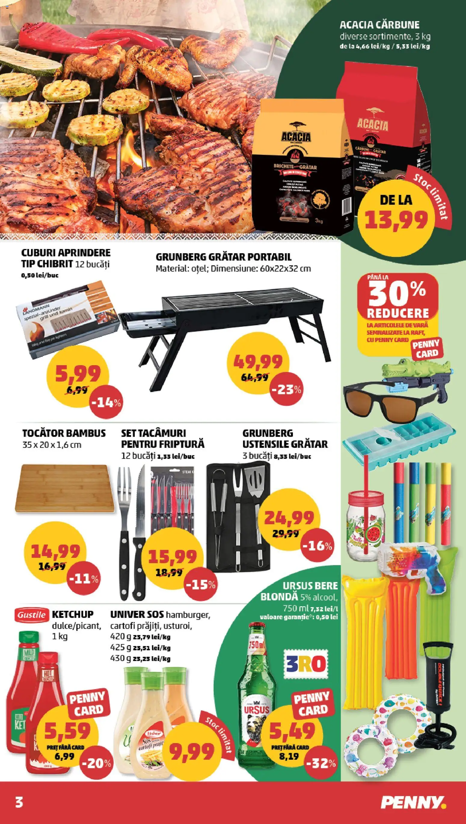 Catalog PENNY Market 8 - 13 Iulie 2026 | Pagina 3 | Produse: Grătar, Bere, Ketchup, Soğanlar