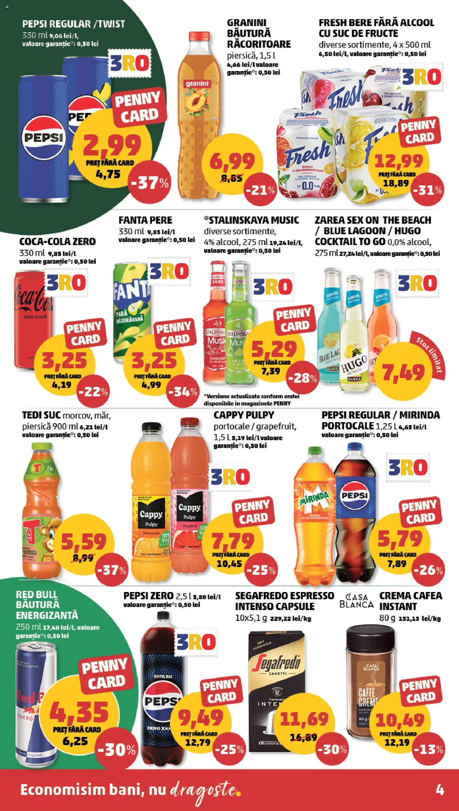 Catalog PENNY Market 8 - 13 Iulie 2026 | Pagina 4 | Produse: Pară, Cafea, Suc, Fructe