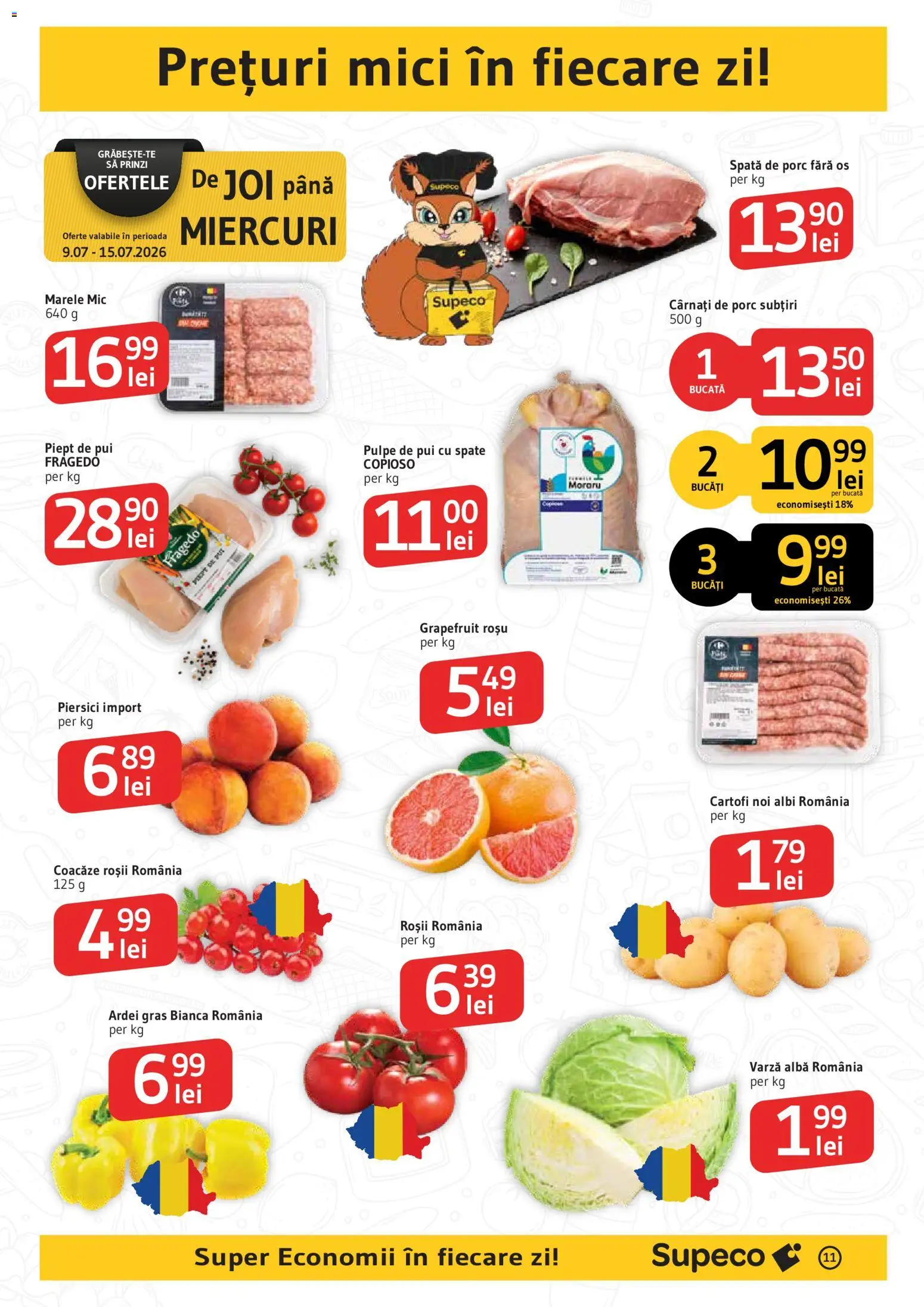Catalog Supeco 9 - 21 Iulie 2026 | Pagina 11 | Produse: Varză, Hacıyatmaz Kedi Oyuncağı, Roșii, Cârnați
