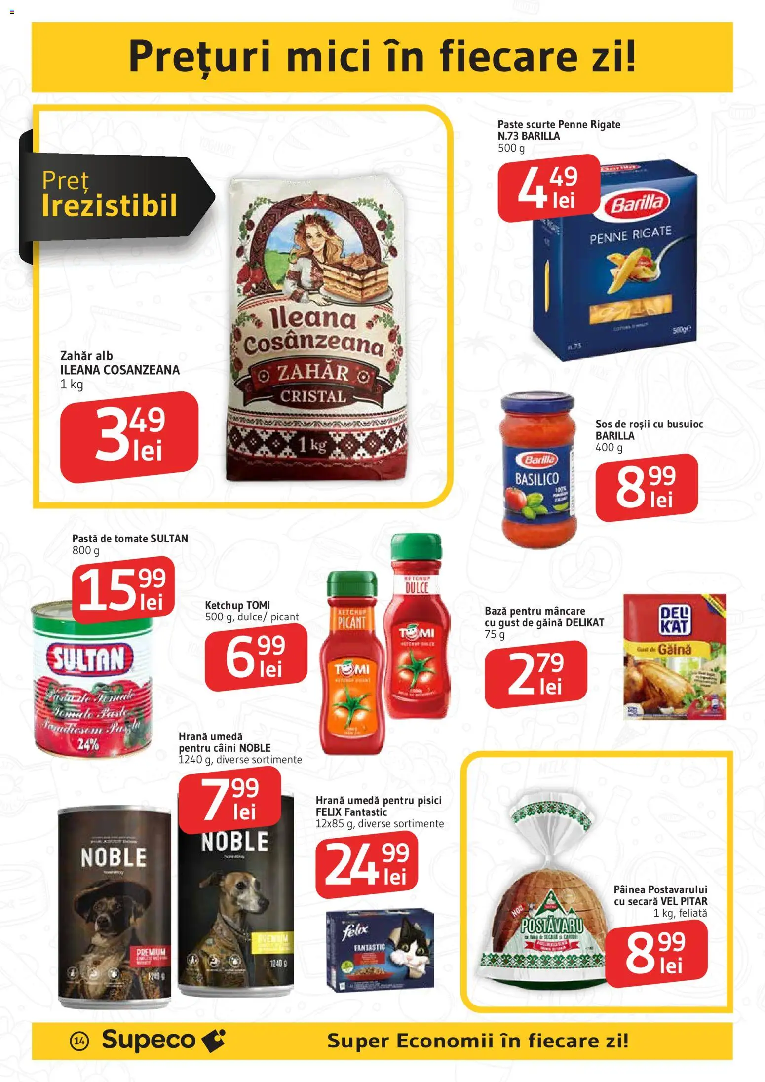 Catalog Supeco 9 - 21 Iulie 2026 | Pagina 14 | Produse: Pastă de tomate, Roșii, Ketchup, Sos
