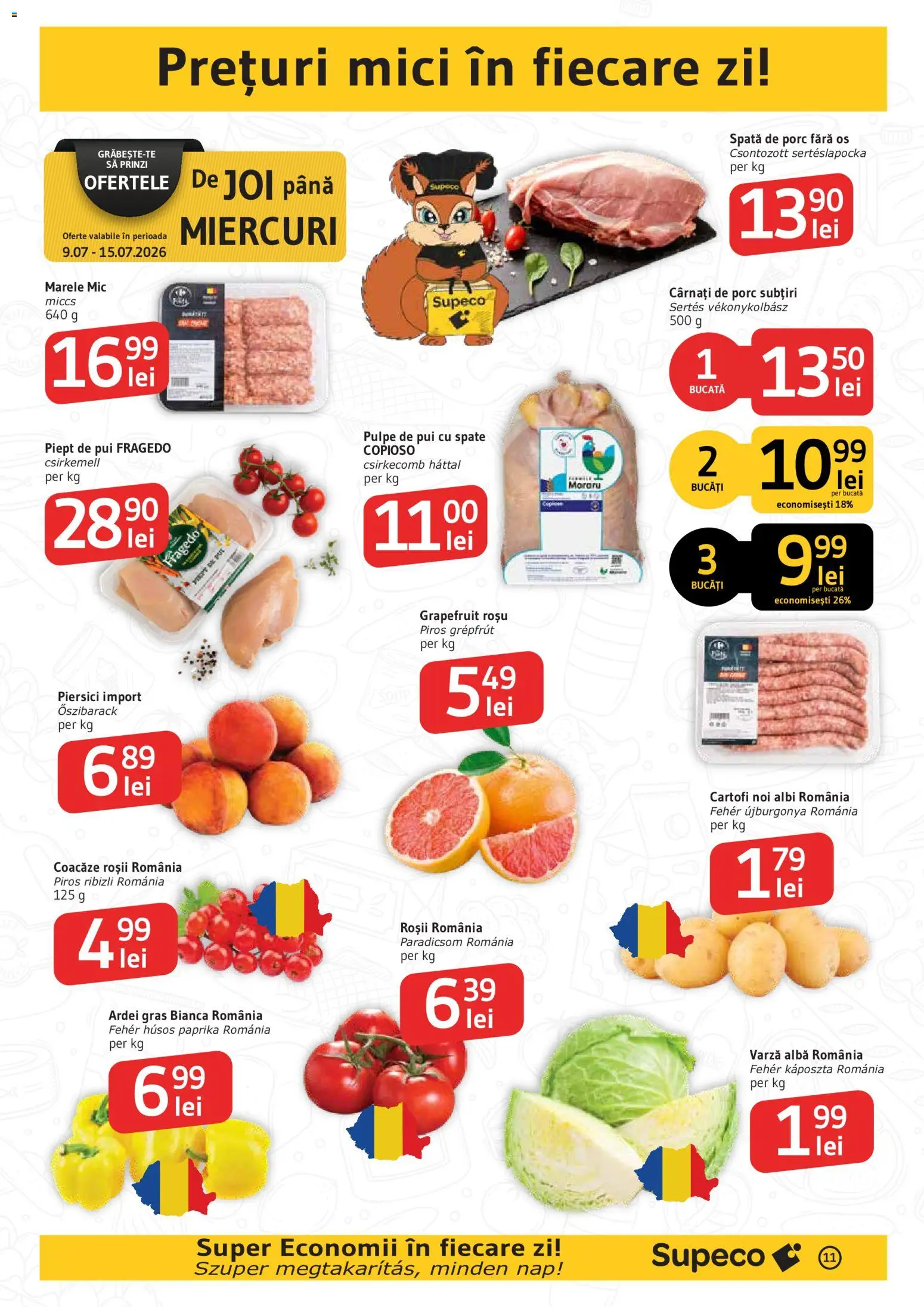 Catalog Supeco 9 - 21 Iulie 2026 | Pagina 11 | Produse: Varză, Mici, Cartofi, Cârnați