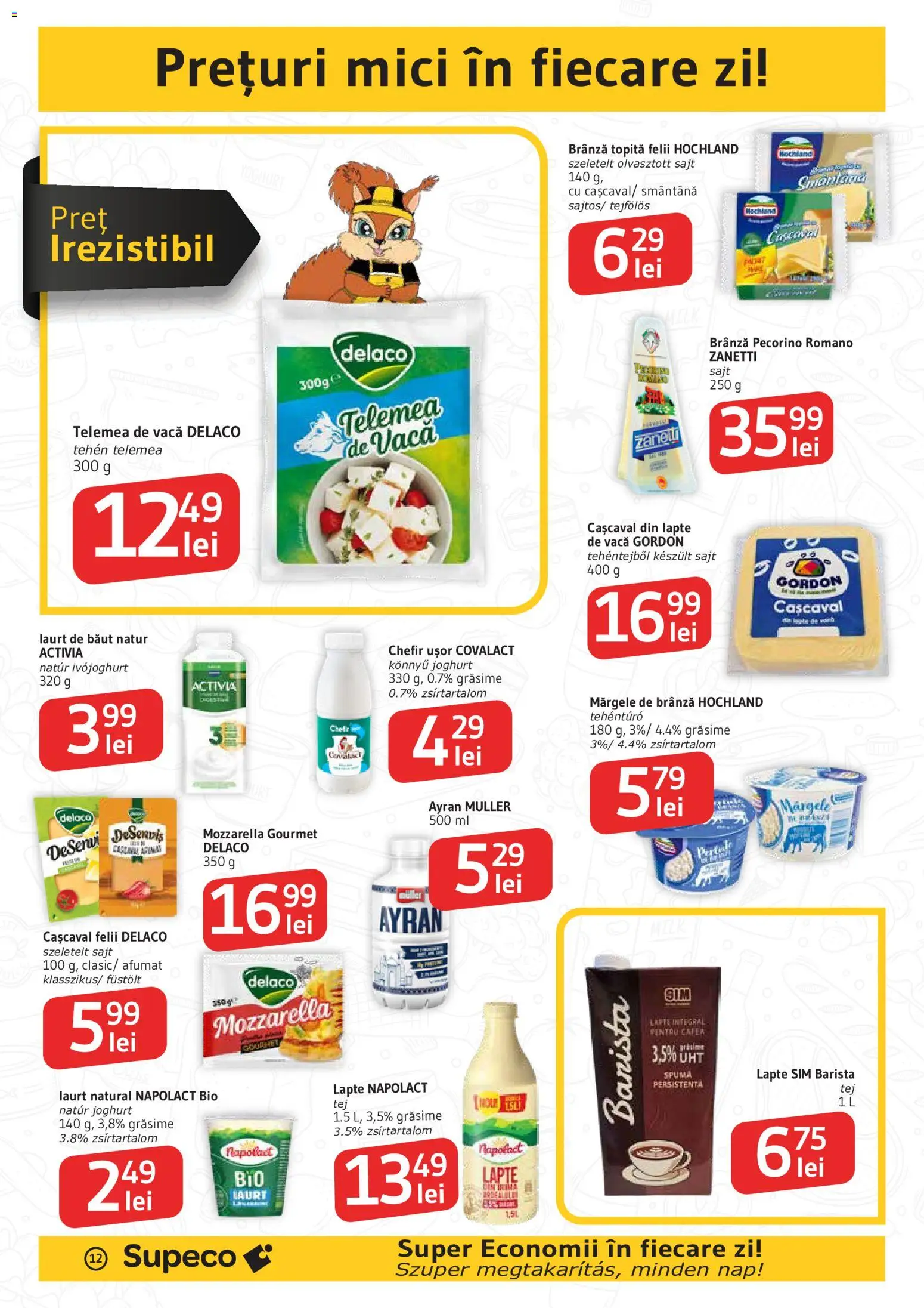 Catalog Supeco 9 - 21 Iulie 2026 | Pagina 12 | Produse: Light Kedi Konservesi, Cașcaval, Mici, Brânză