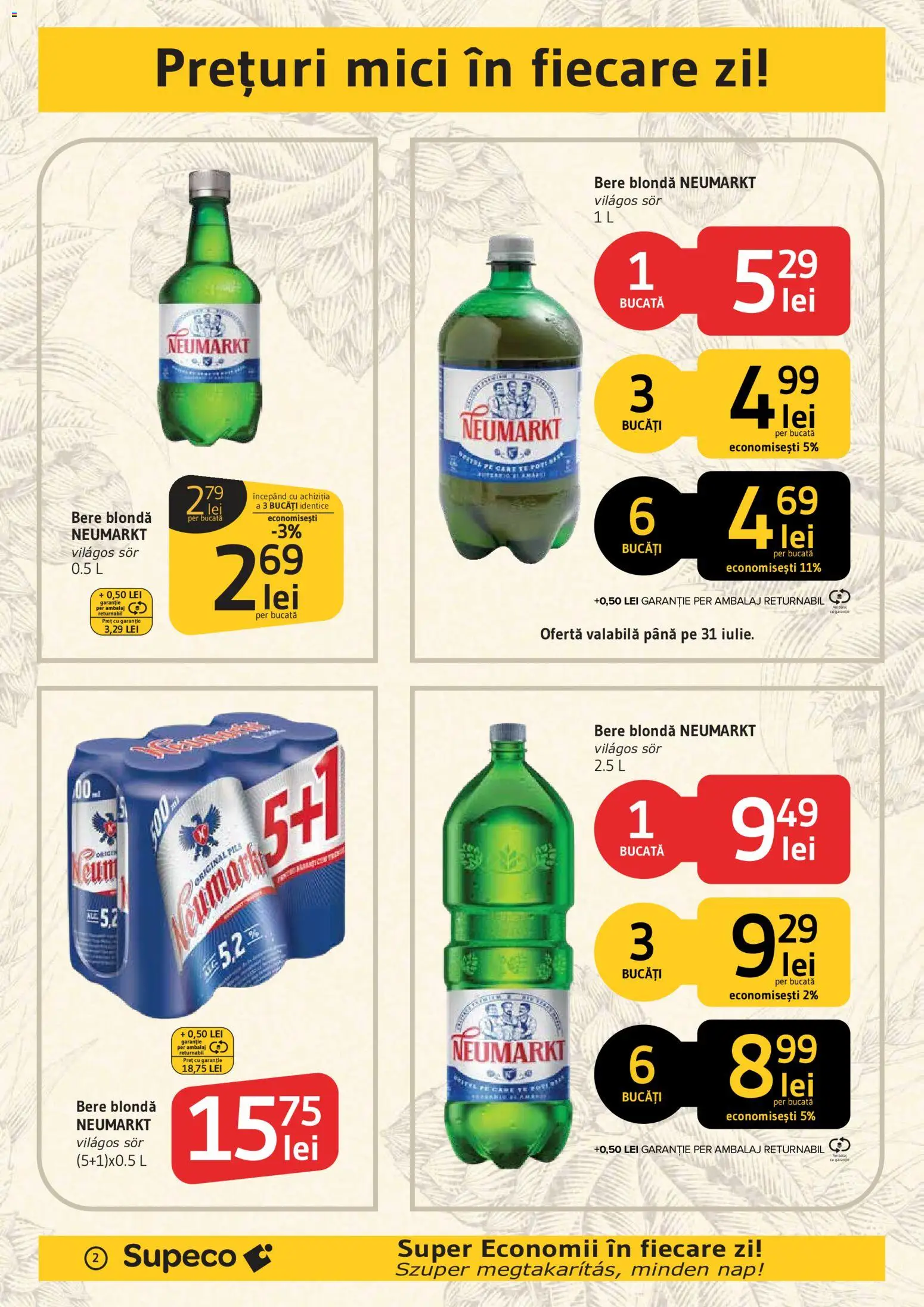 Catalog Supeco 9 - 21 Iulie 2026 | Pagina 2 | Produse: Mici, Bere