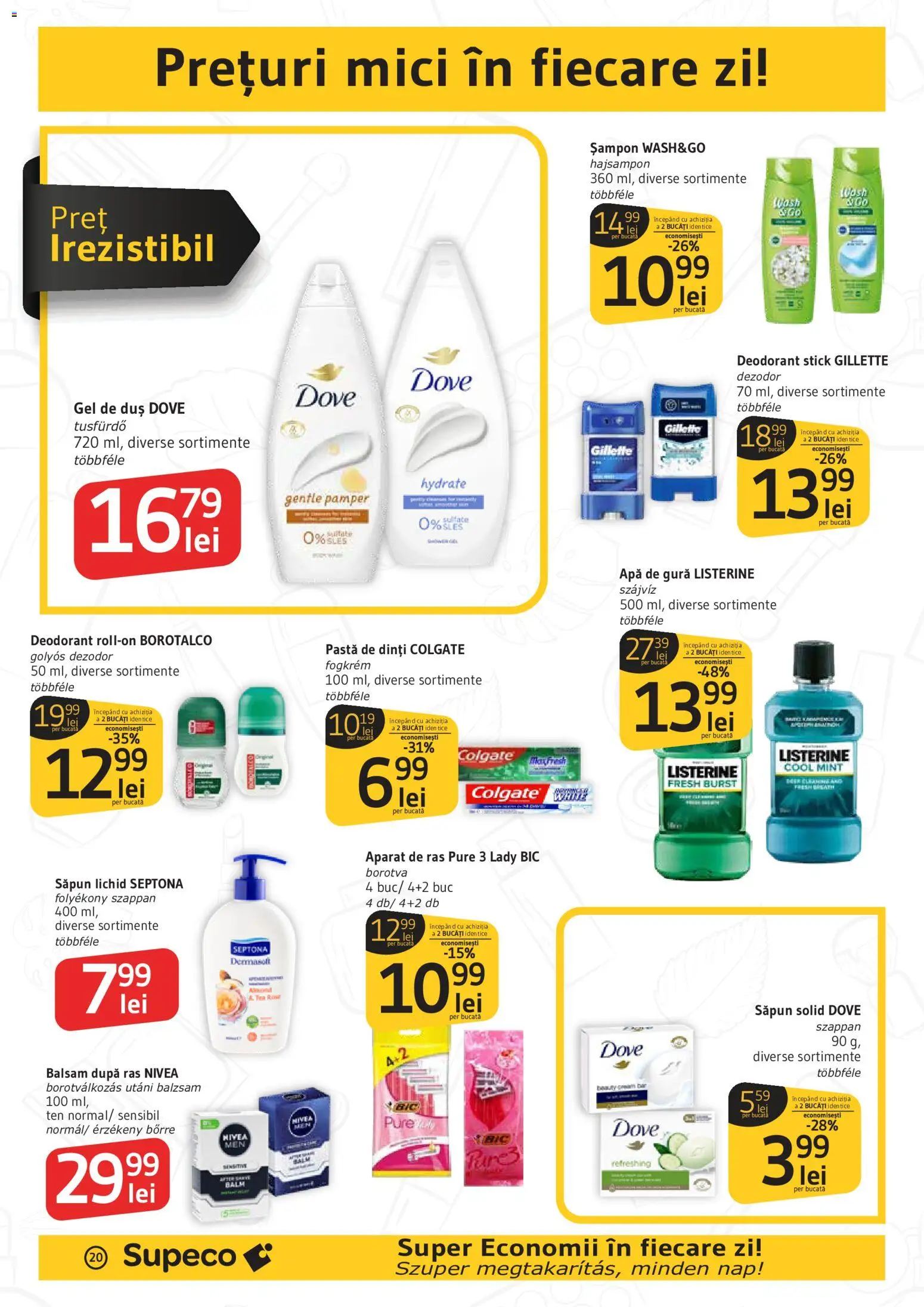 Catalog Supeco 9 - 21 Iulie 2026 | Pagina 20 | Produse: Balsam, Gel de duș, Apă de gură, Săpun lichid