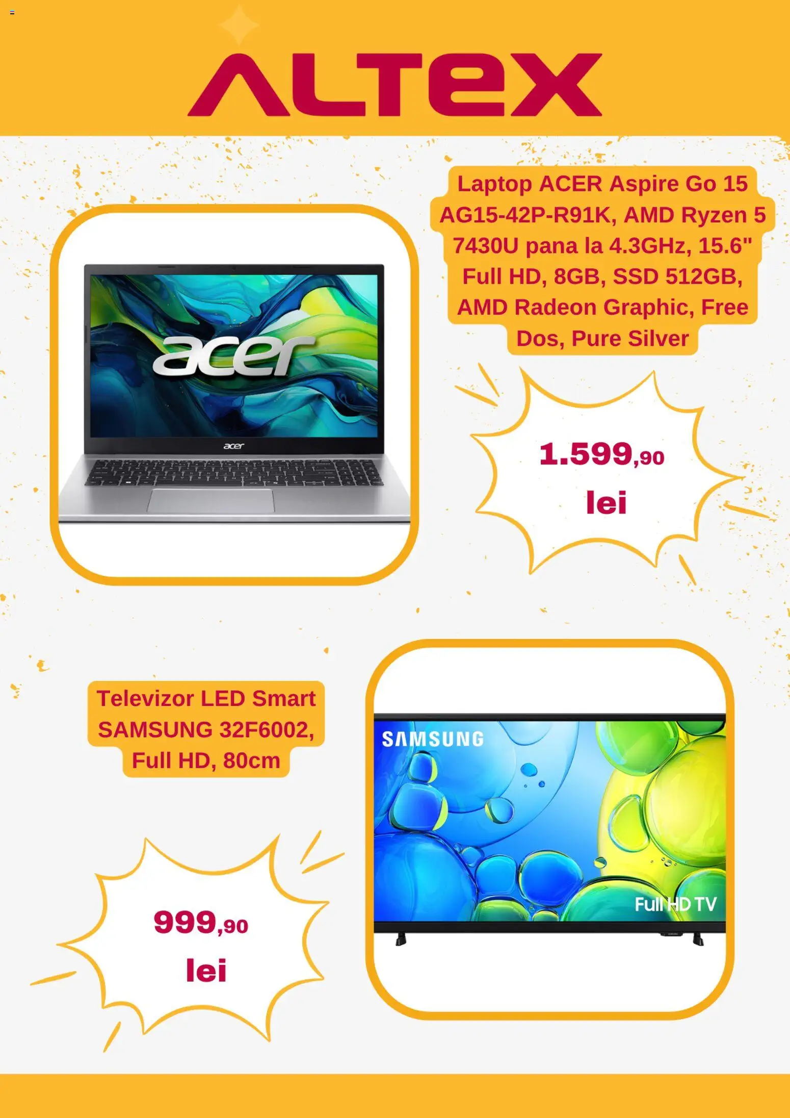 Catalog Altex 9 - 21 Iulie 2026 | Pagina 3 | Produse: Laptop, Vestiyer, Televizor, Babak