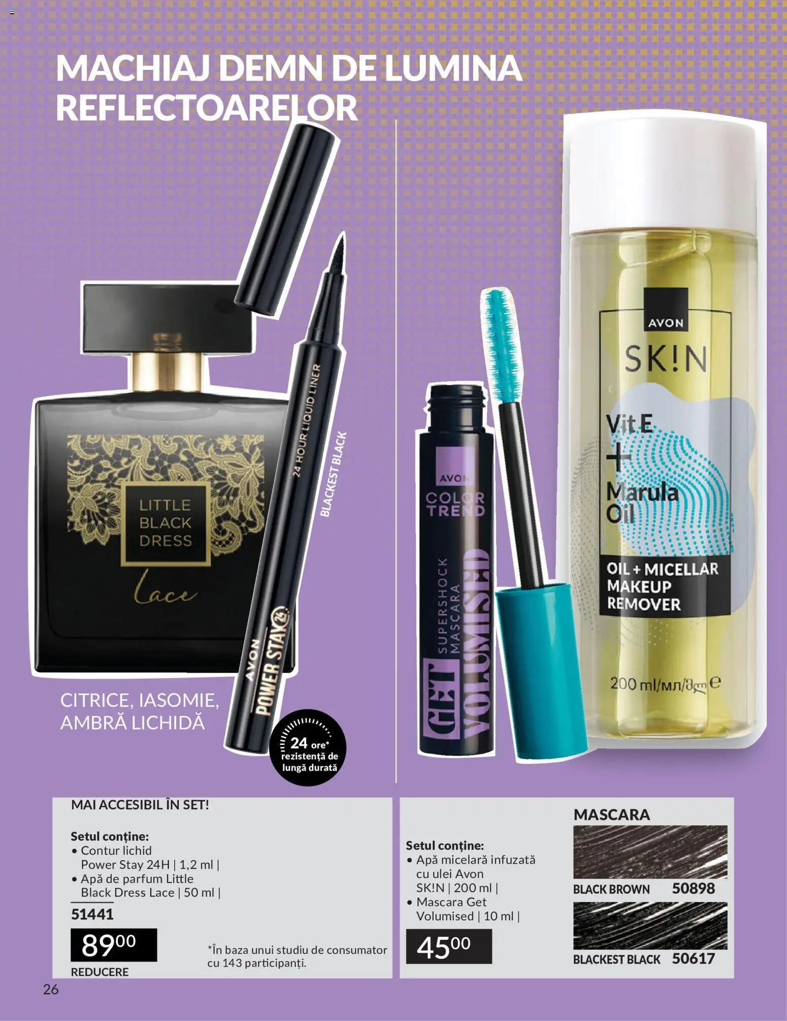 Catalog Avon 9 - 30 Iulie 2026 | Pagina 26 | Produse: Apă de parfum, Machiaj, Mascara, Ulei