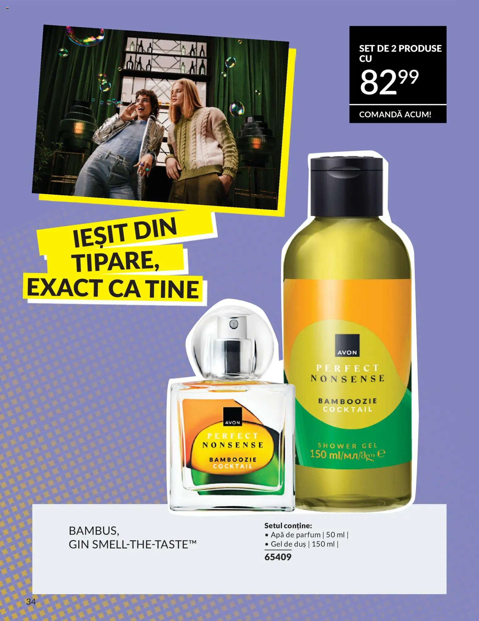 Catalog Avon 9 - 30 Iulie 2026 | Pagina 34 | Produse: Duș, Gel de duș, Gin, Apă