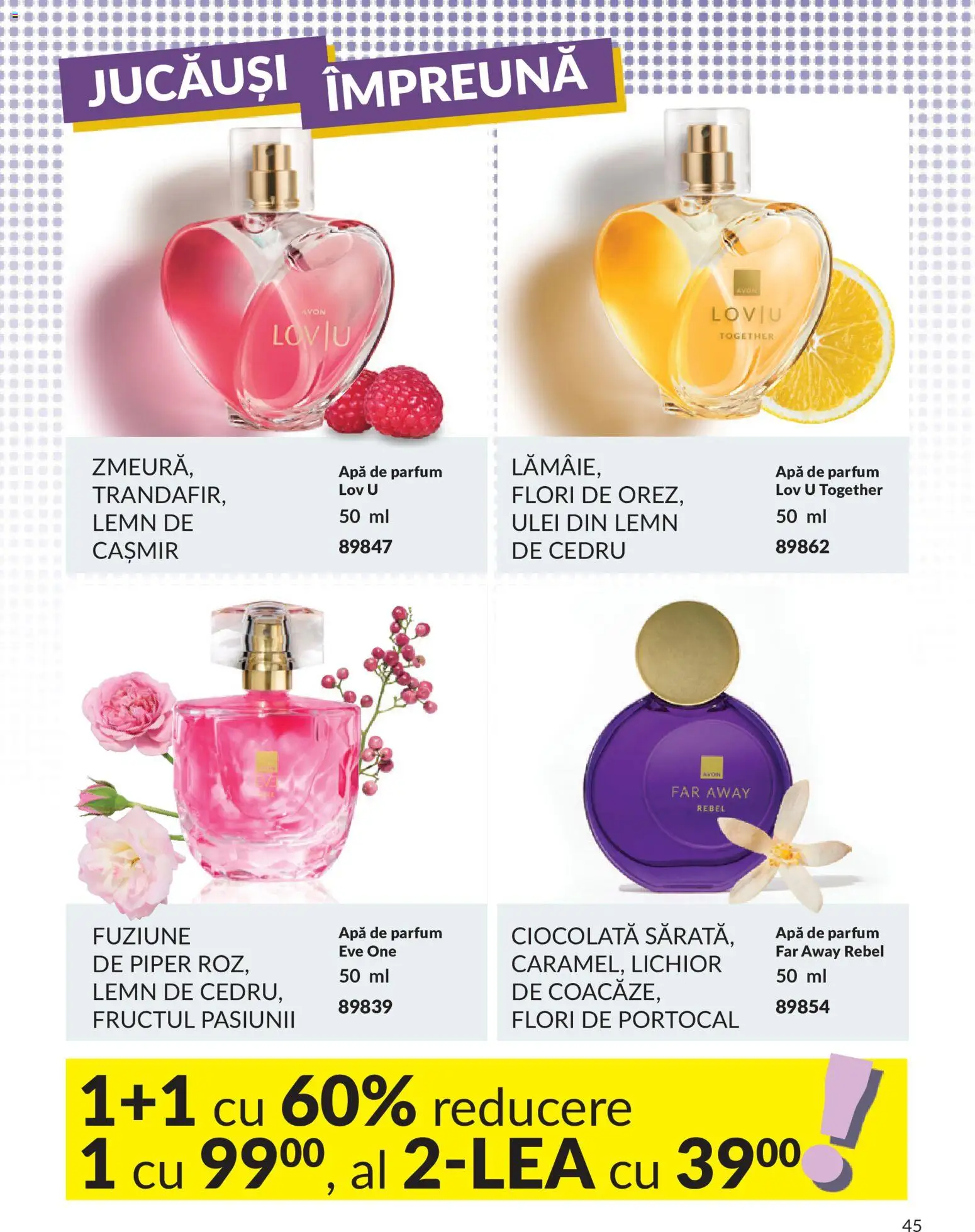 Catalog Avon 9 - 30 Iulie 2026 | Pagina 45 | Produse: Parfum, Lichior, Apă, Piper