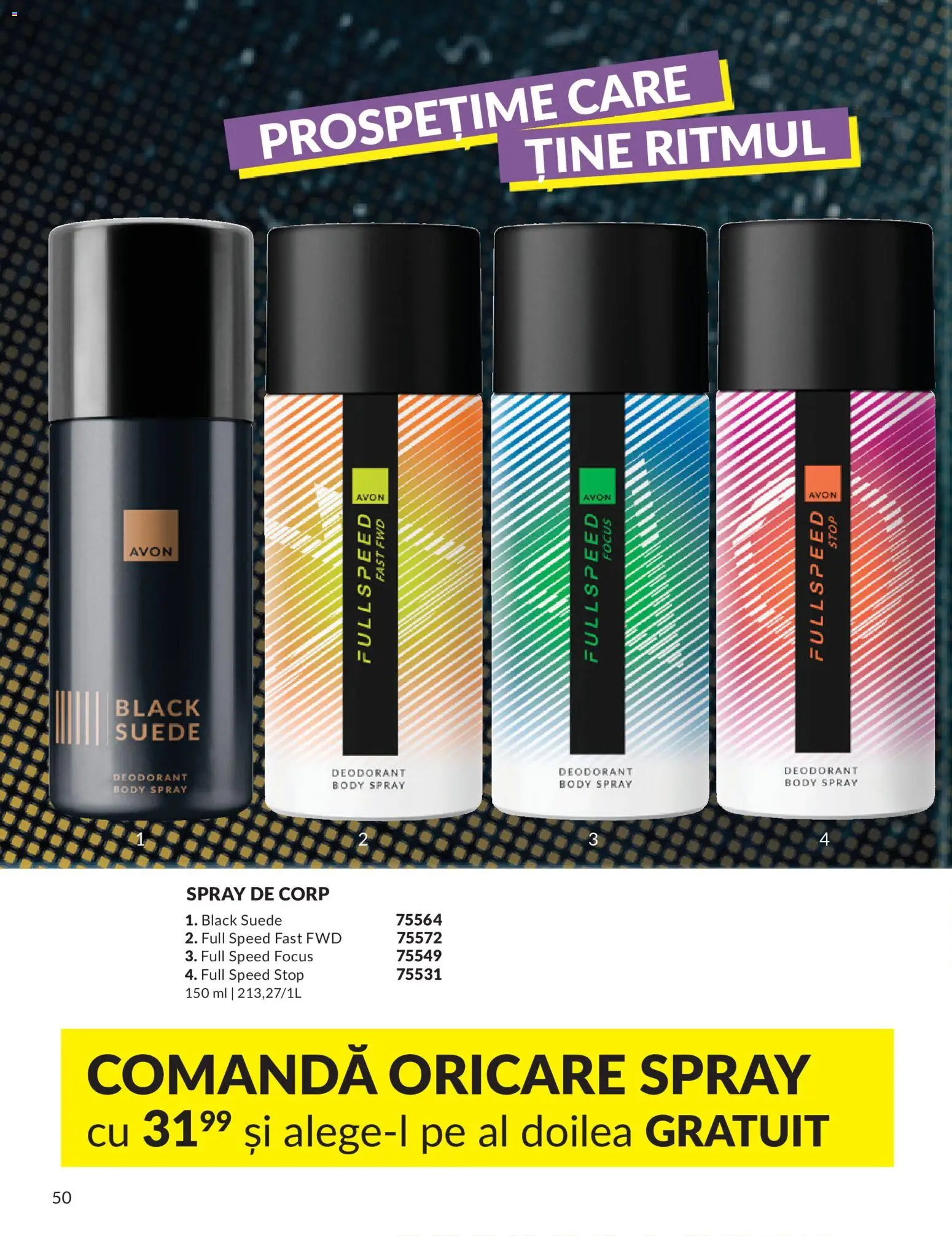 Catalog Avon 9 - 30 Iulie 2026 | Pagina 50 | Produse: Body, Deodorant