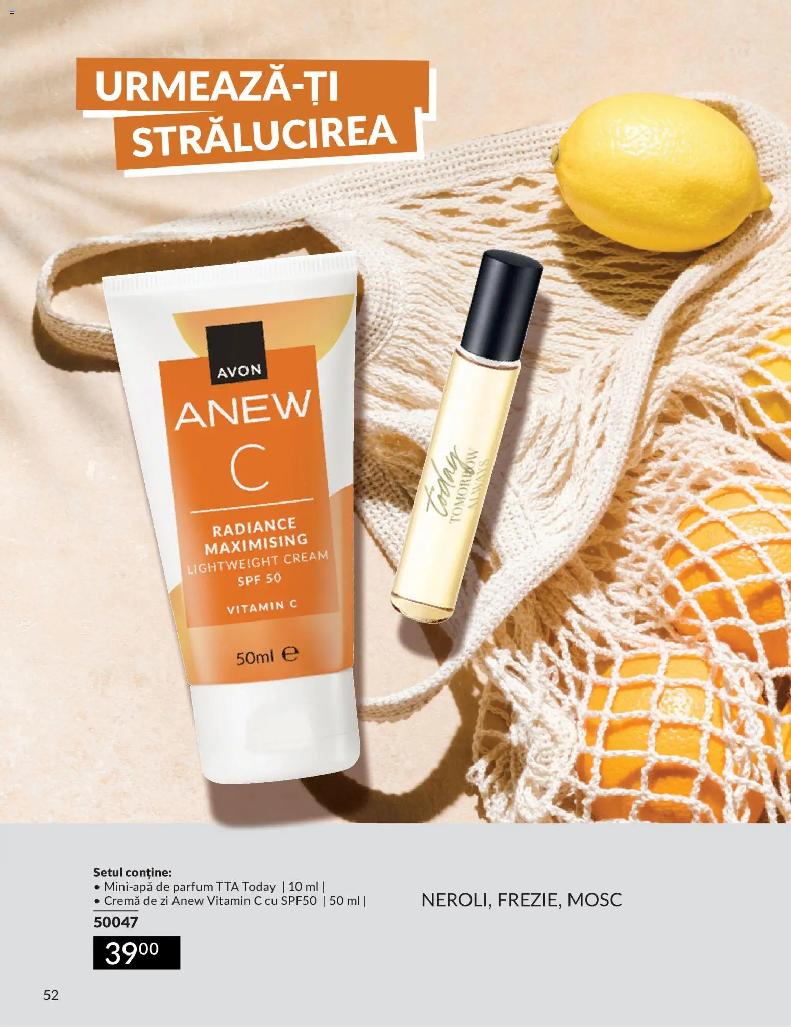 Catalog Avon 9 - 30 Iulie 2026 | Pagina 52 | Produse: Cremă de zi, Parfum, Cremă